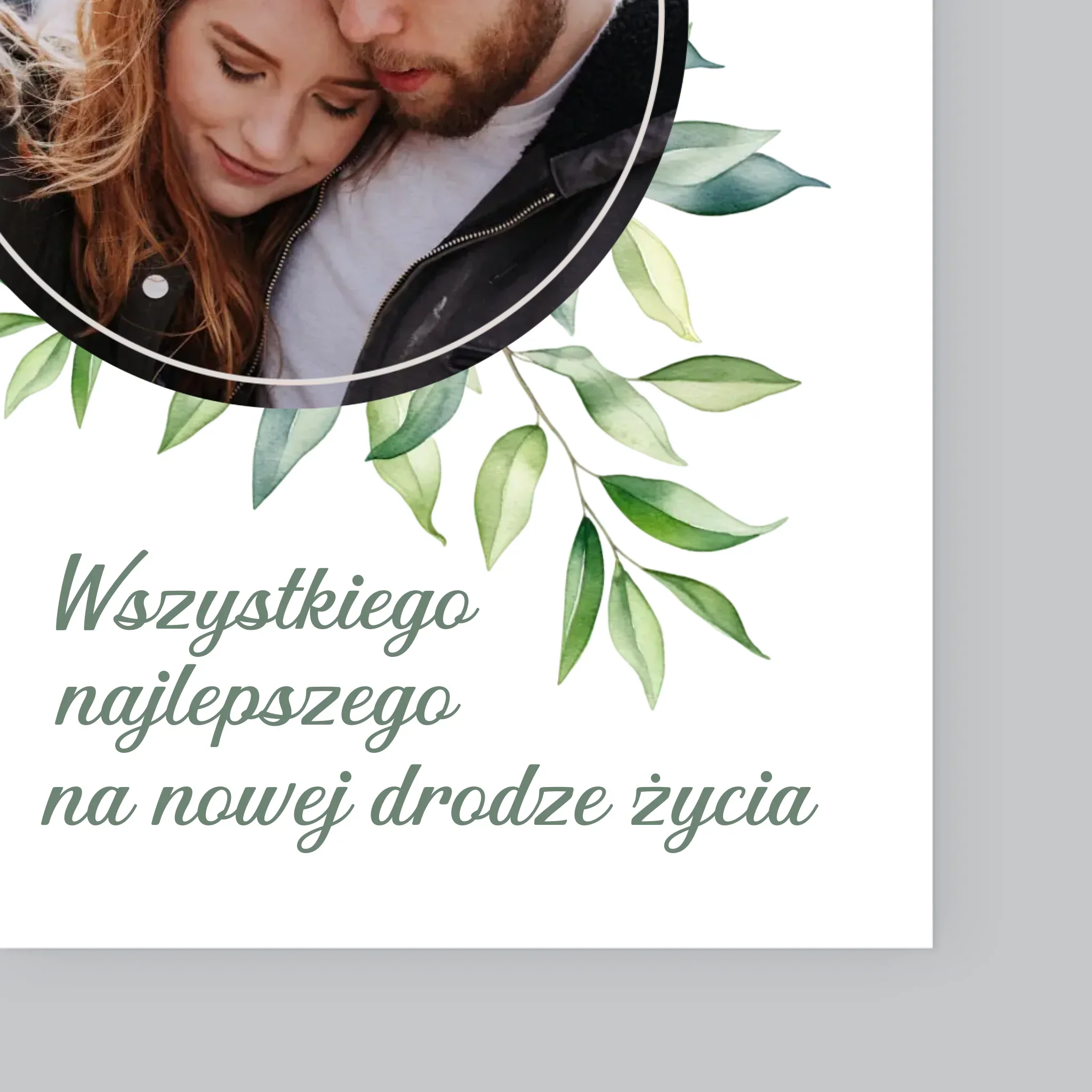Zdjęcie i Podpis: Ślubne Listki - Wydruk Obramowany - Image 4