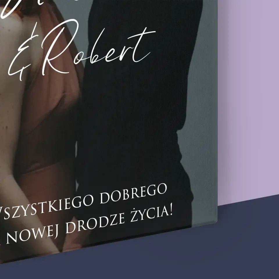 Zdjęcie i Podpis: Ślubne Zdjęcie Życzenia - Wydruk Obramowany - Image 16