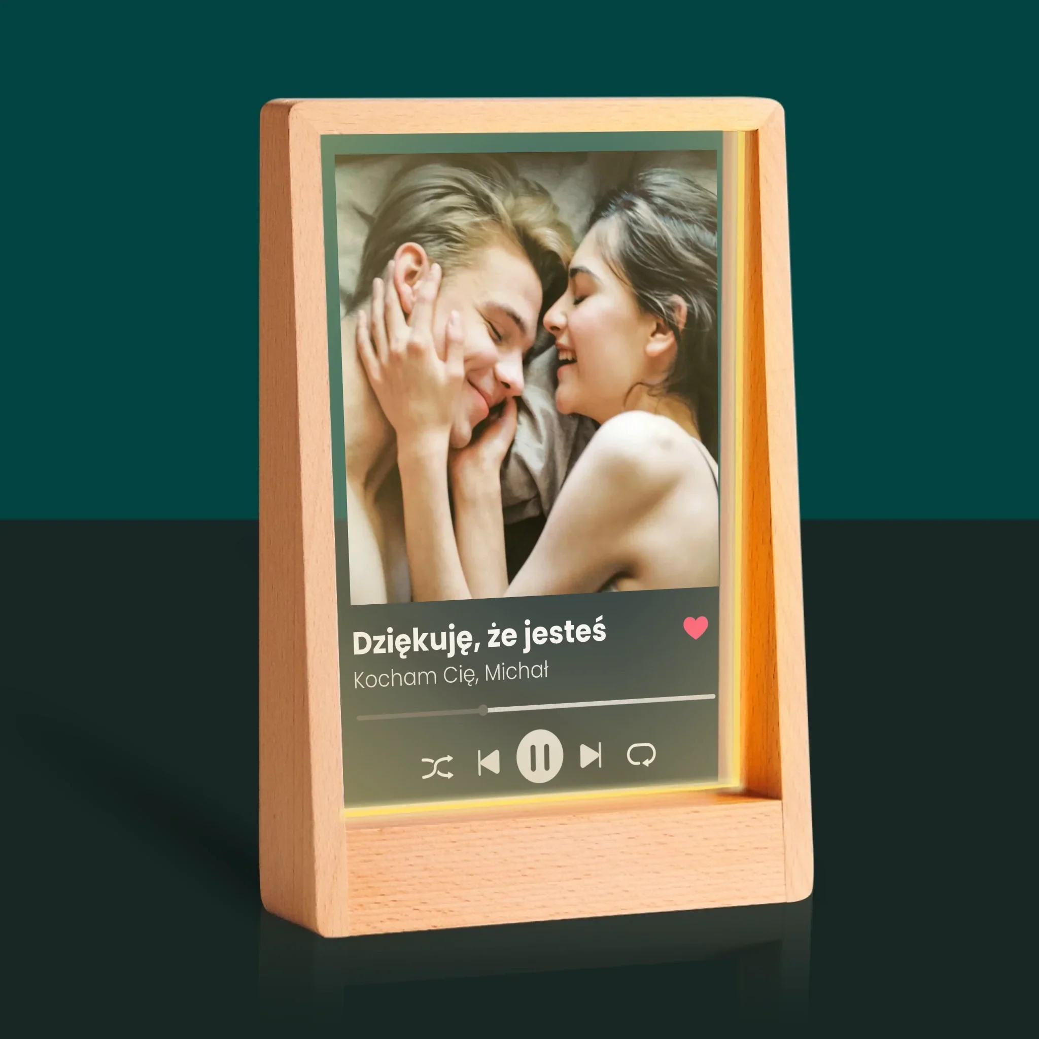Zdjęcie I Podpis: Spotify Dla Dziewczyny - Wydruk Na Szkle Akrylowym - Image 9
