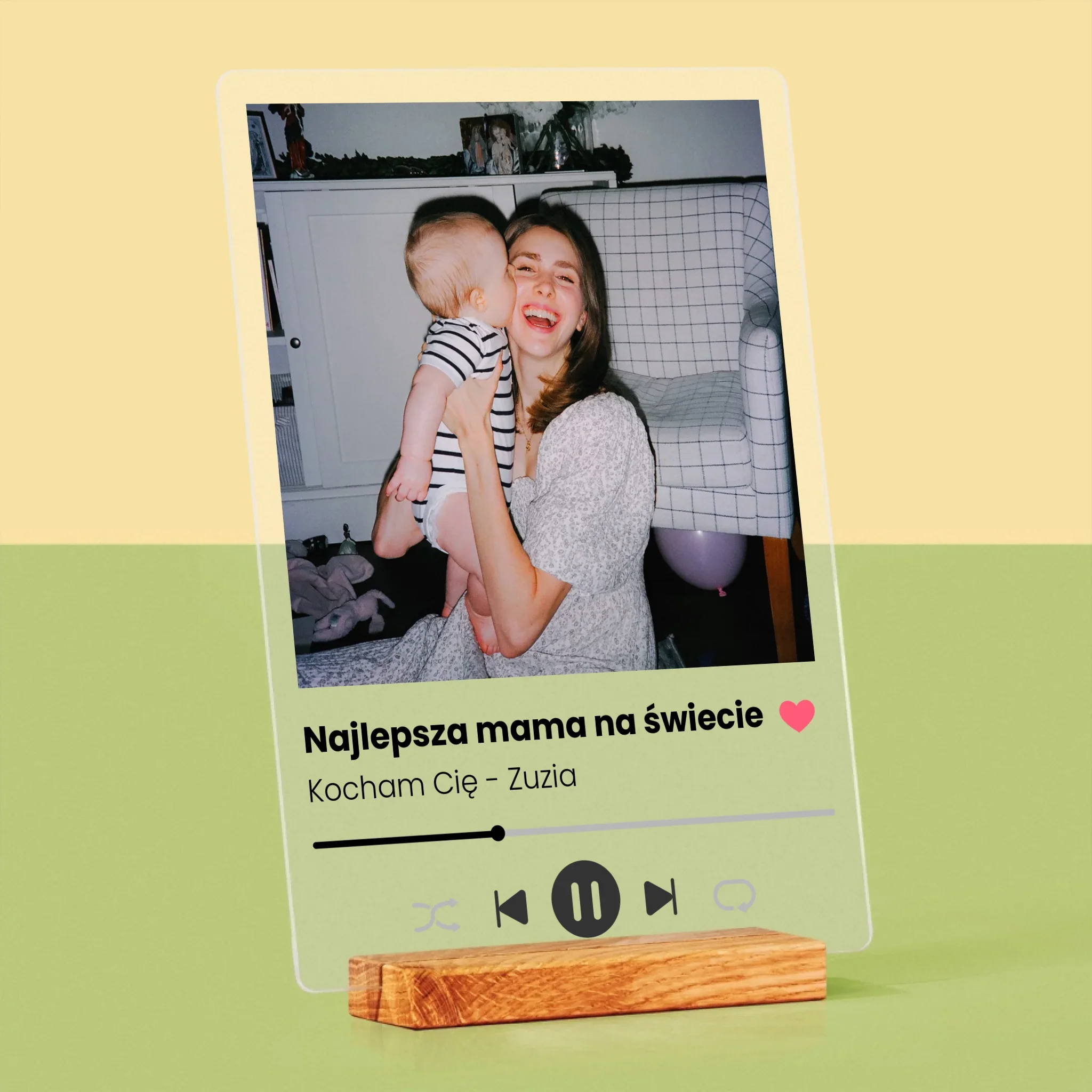 Zdjęcie I Podpis: Spotify Dla Mamy - Wydruk Na Szkle Akrylowym - Image 4
