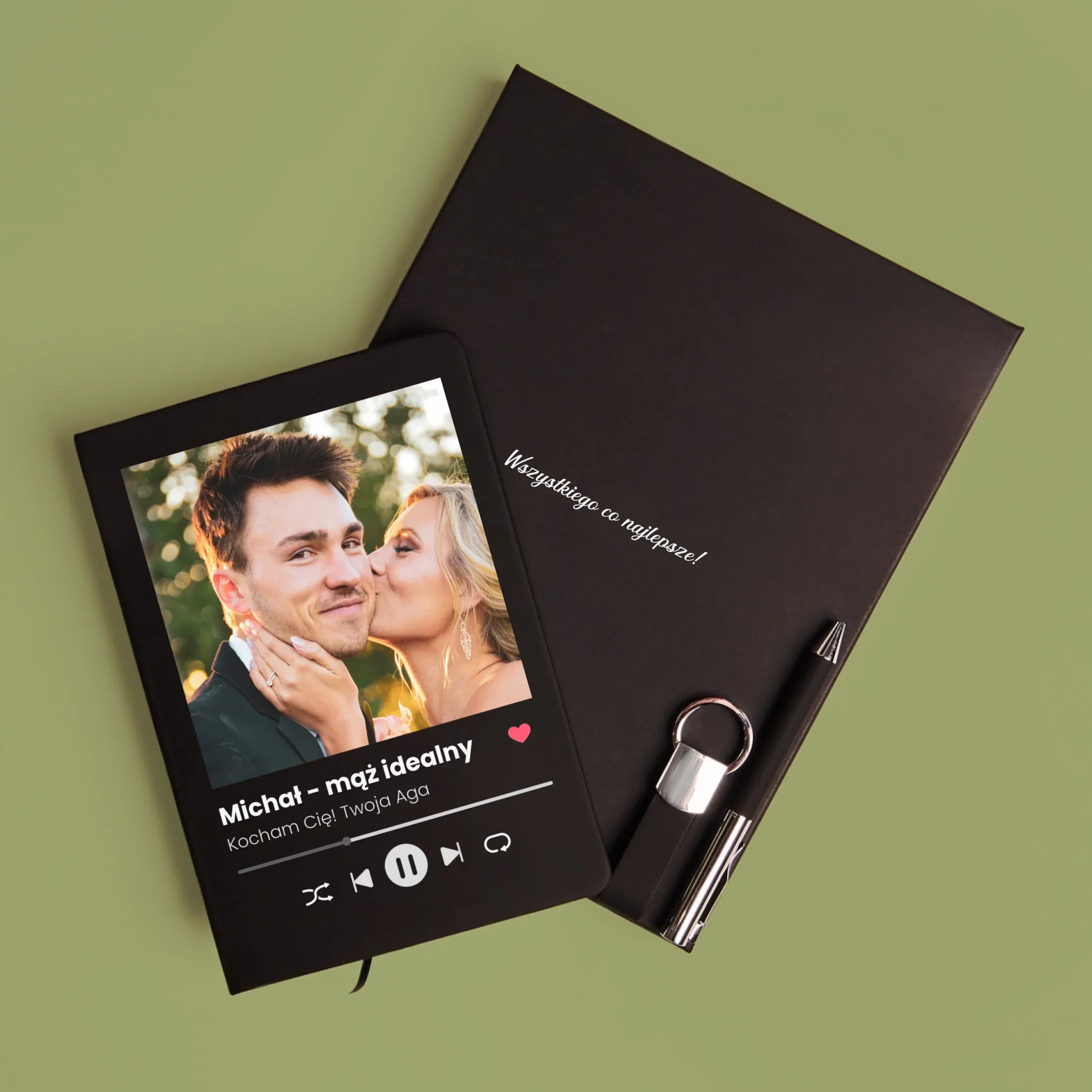 Zdjęcie i Podpis: Spotify Dla Męża - Zestaw z Notatnikiem - Image 2