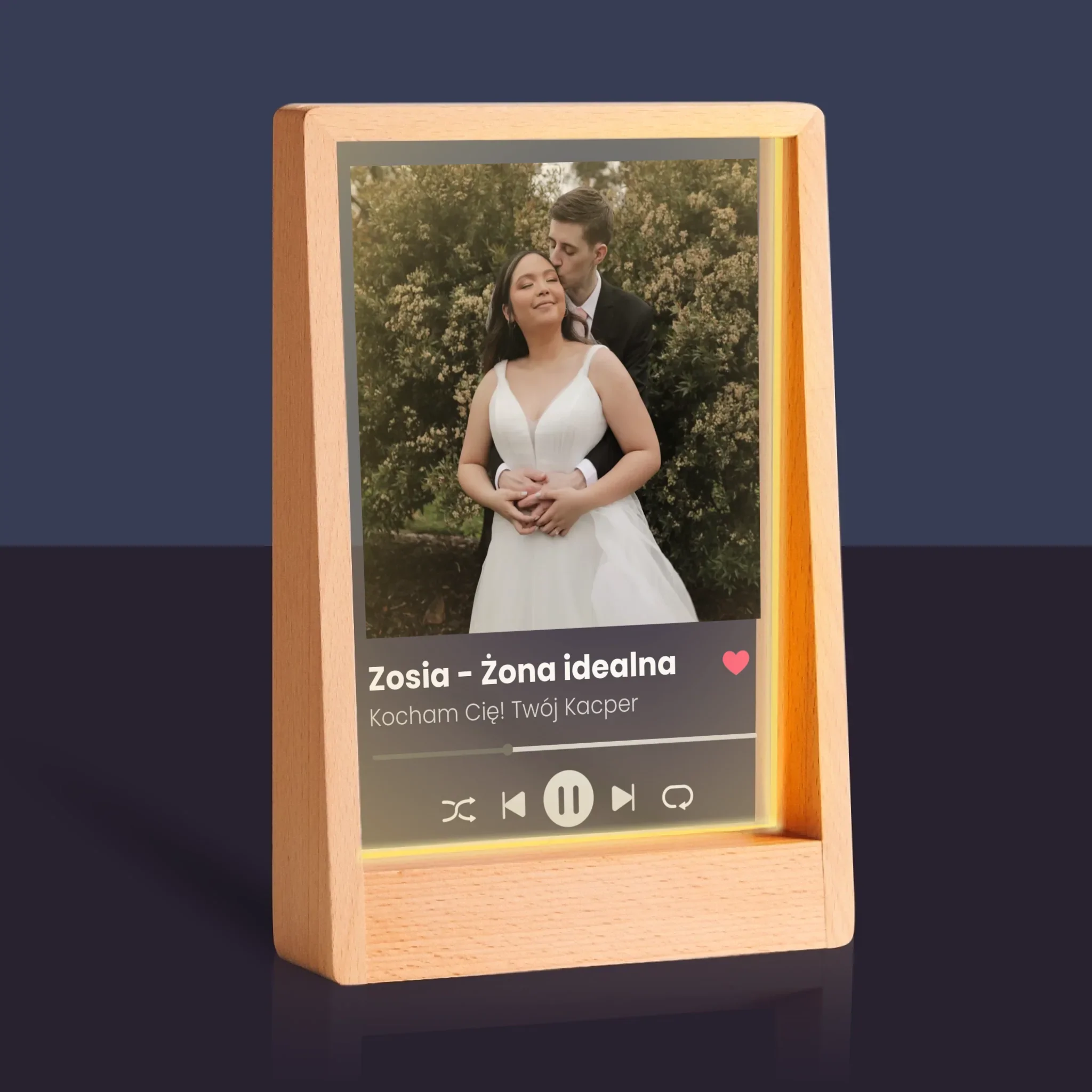 Zdjęcie I Podpis: Spotify Dla Żony - Wydruk Na Szkle Akrylowym - Image 9