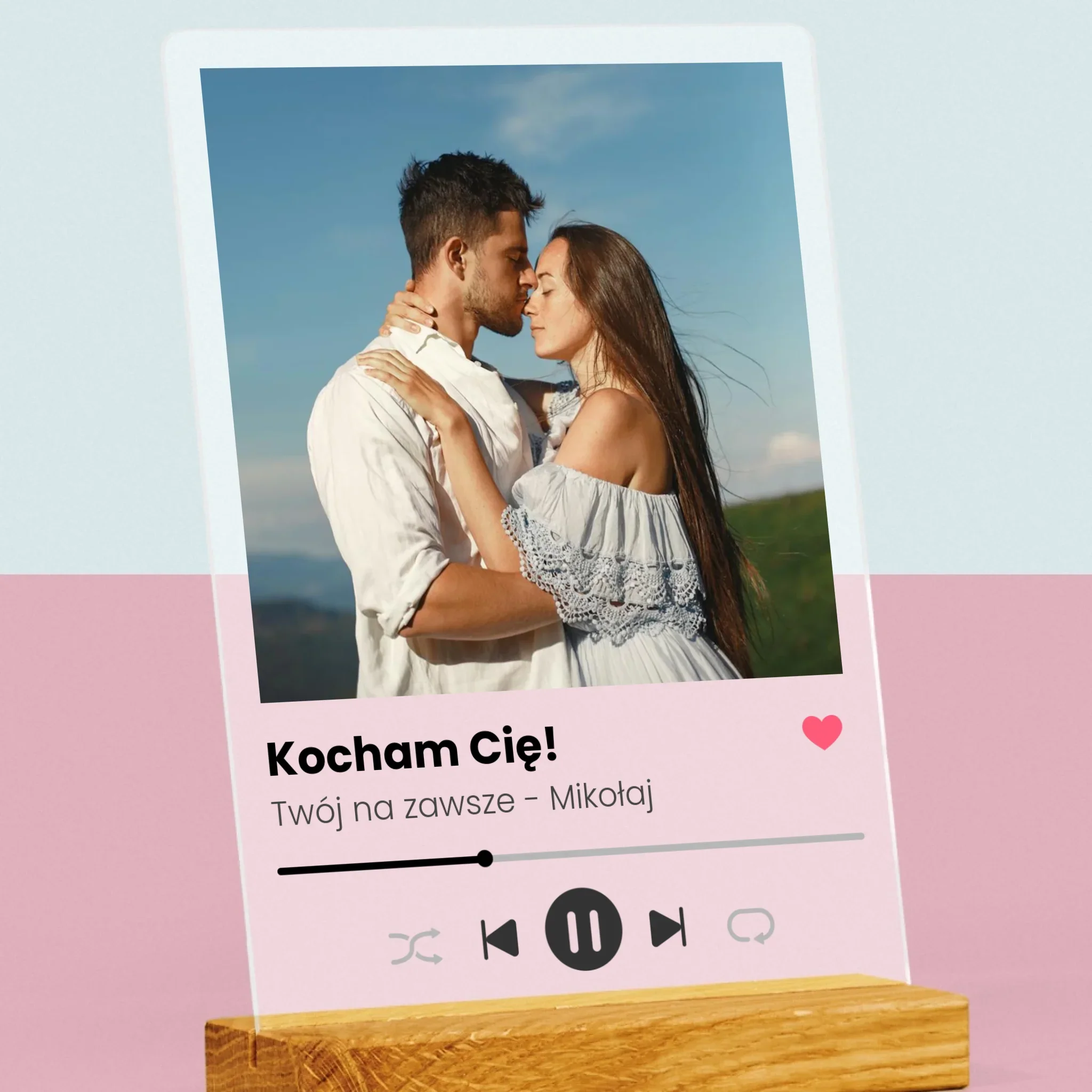 Zdjęcie I Podpis: Spotify Miłosny - Wydruk Na Szkle Akrylowym - Image 2