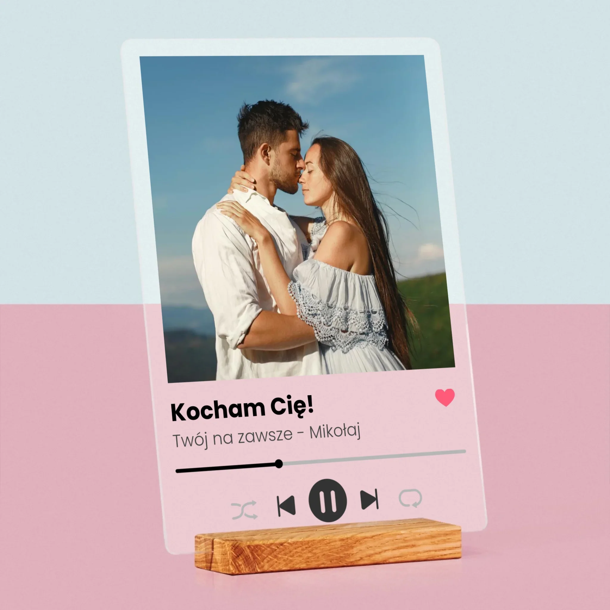 Zdjęcie I Podpis: Spotify Miłosny - Wydruk Na Szkle Akrylowym - Image 4