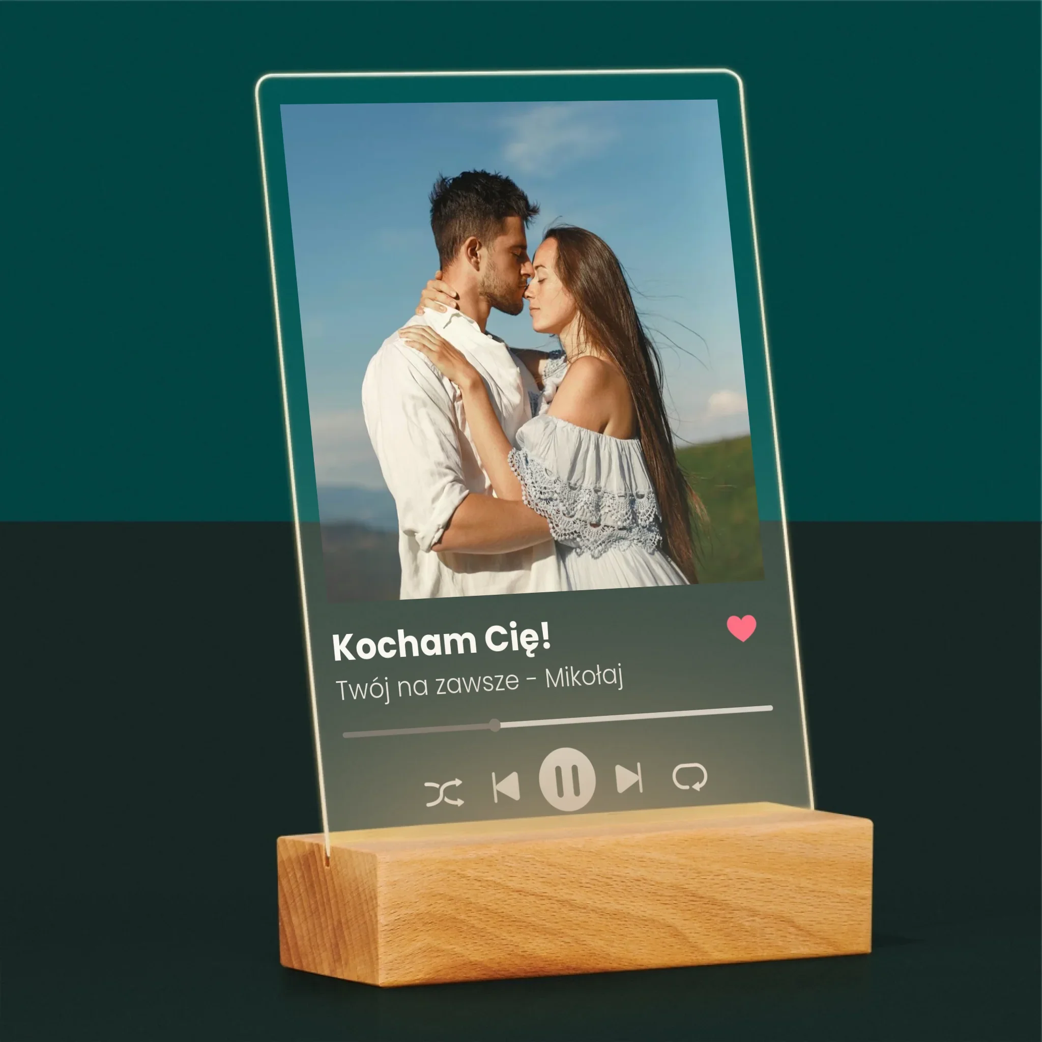 Zdjęcie I Podpis: Spotify Miłosny - Wydruk Na Szkle Akrylowym - Image 8