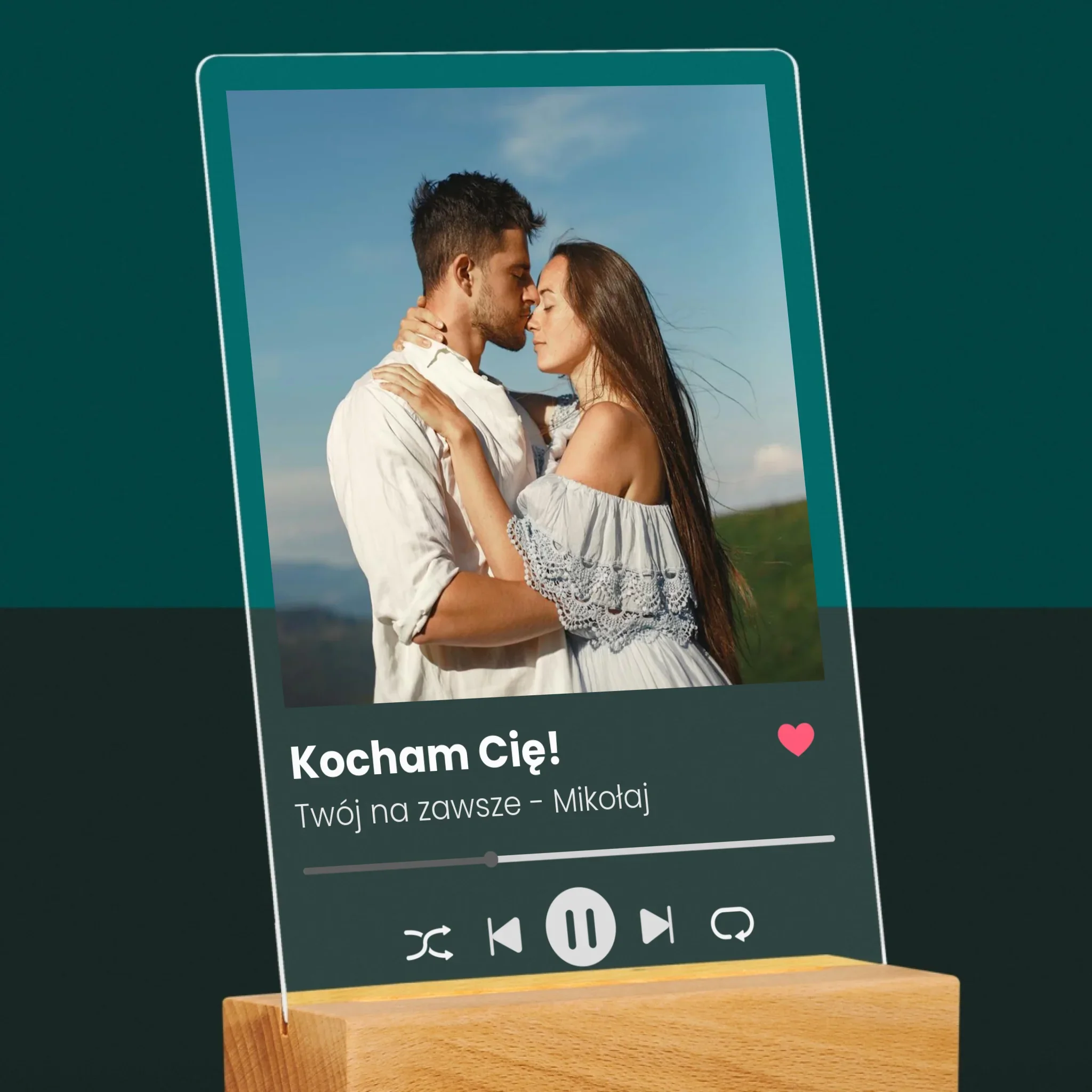 Zdjęcie I Podpis: Spotify Miłosny - Wydruk Na Szkle Akrylowym - Image 9