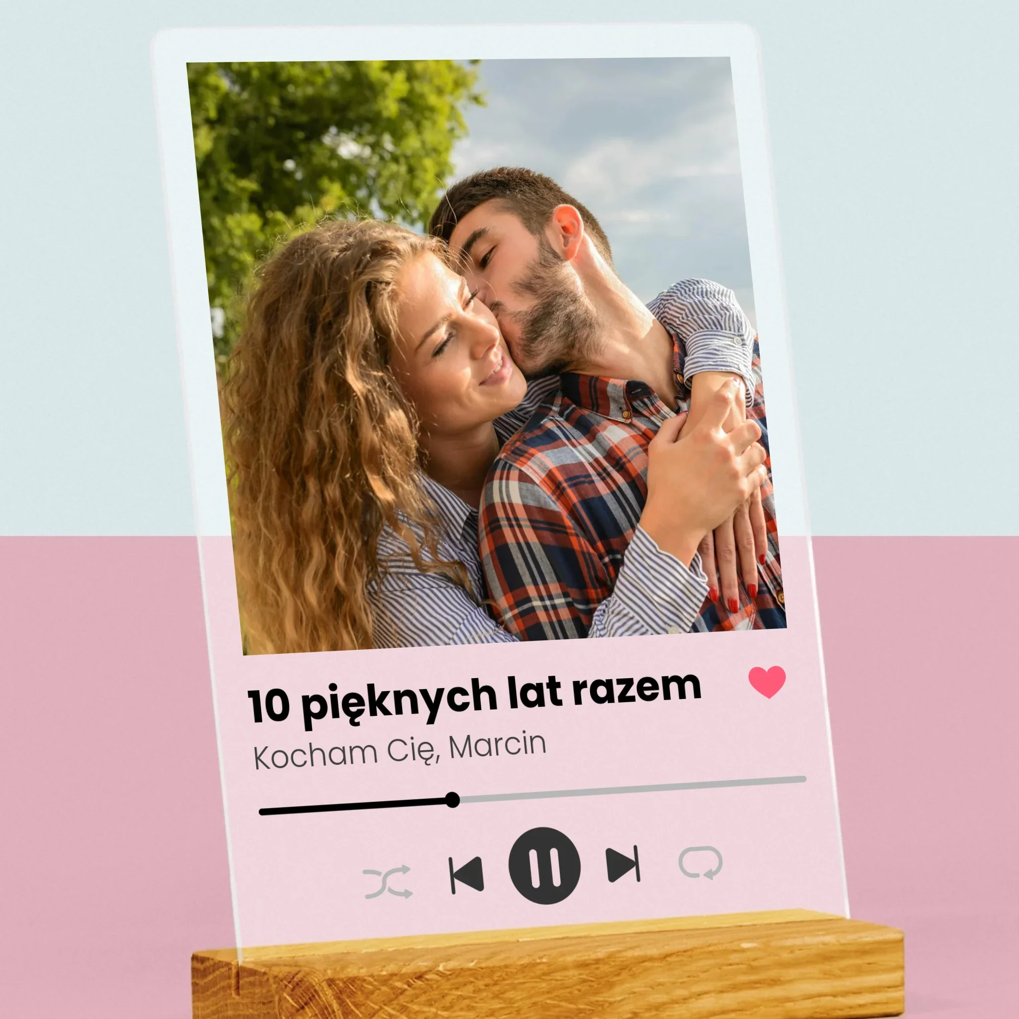 Zdjęcie I Podpis: Spotify Na Rocznicę - Wydruk Na Szkle Akrylowym - Image 2