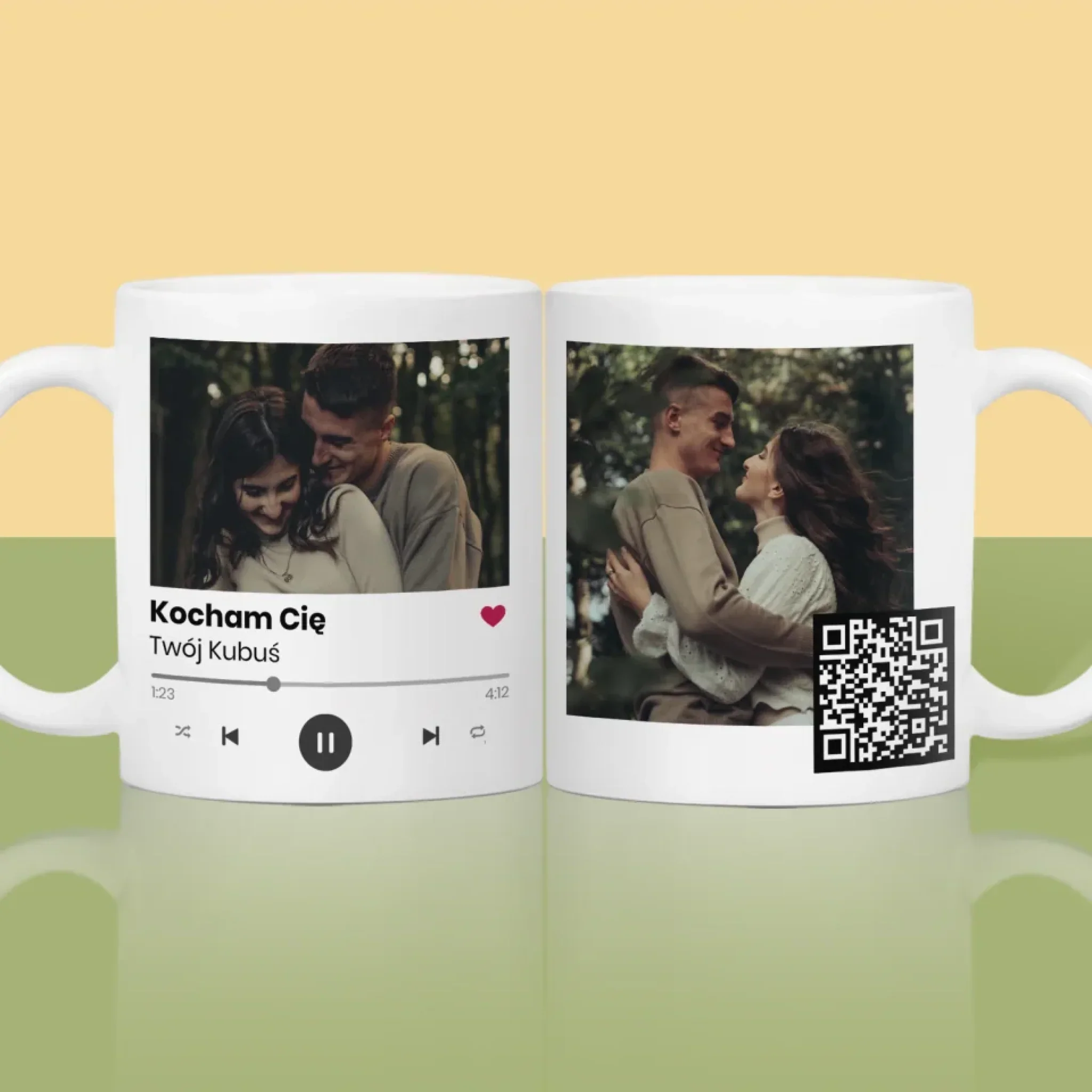 Zdjęcie i Podpis: Spotify z Kodem Qr - Kubek z Nadrukiem - Image 2