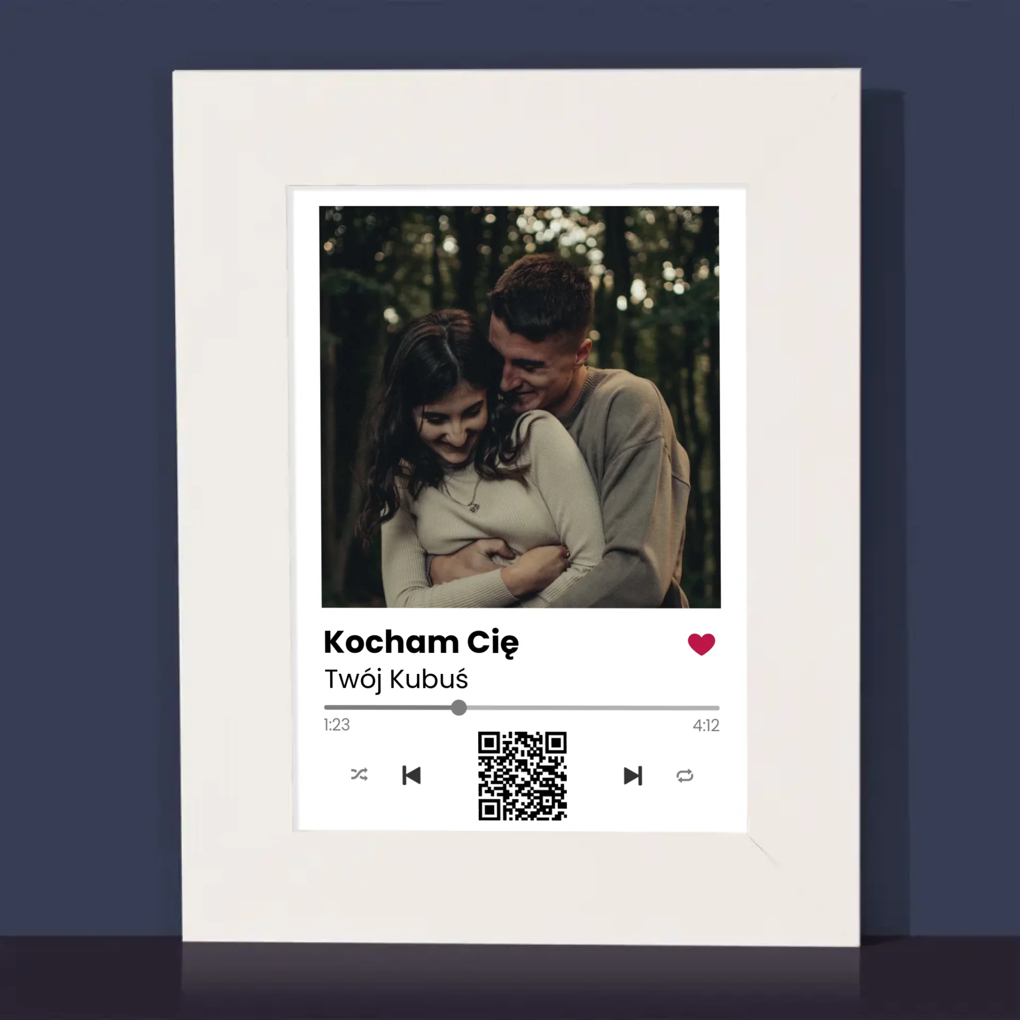 Zdjęcie i Podpis: Spotify Z Kodem Qr - Ramka Na Zdjęcie - Image 2