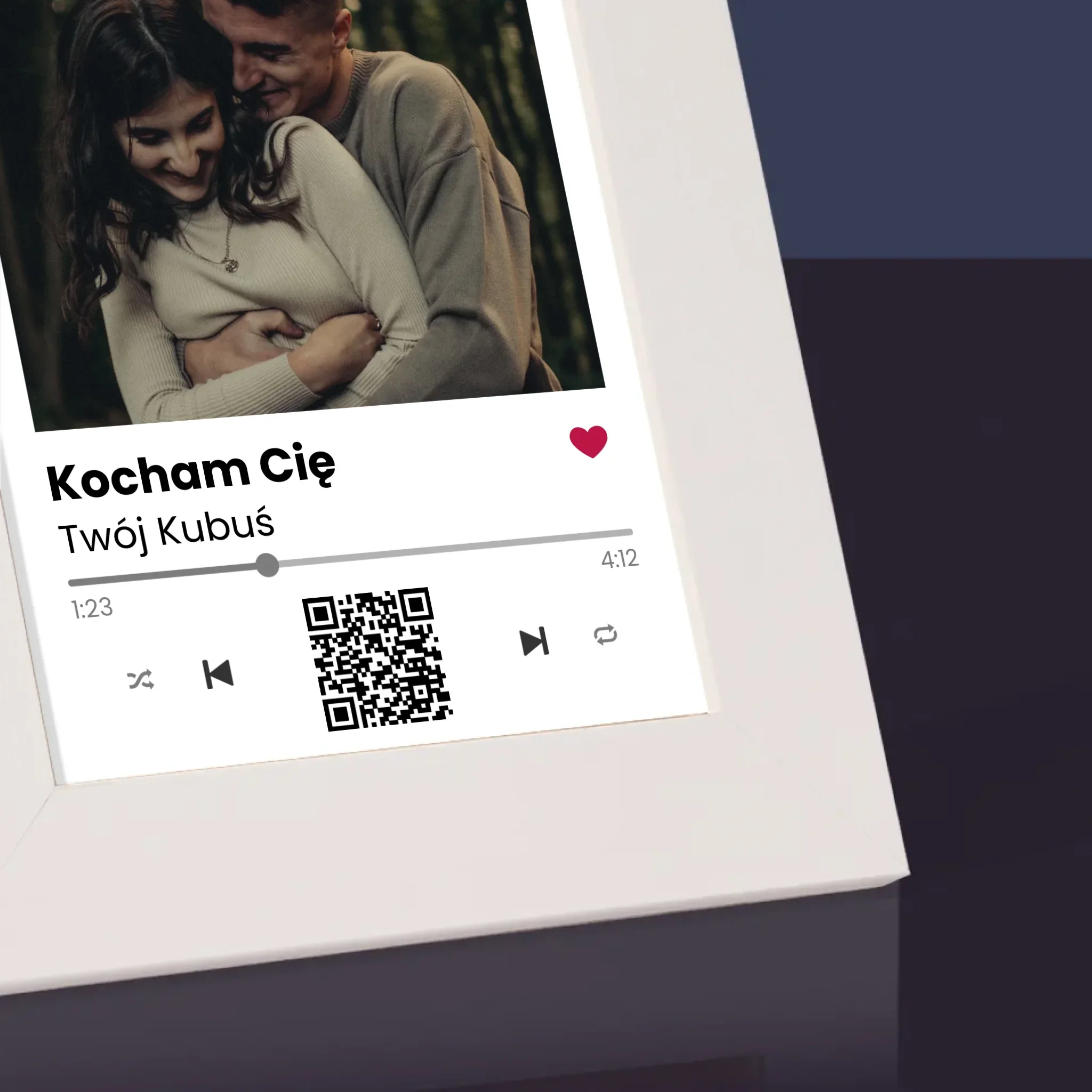 Zdjęcie i Podpis: Spotify Z Kodem Qr - Ramka Na Zdjęcie - Image 3