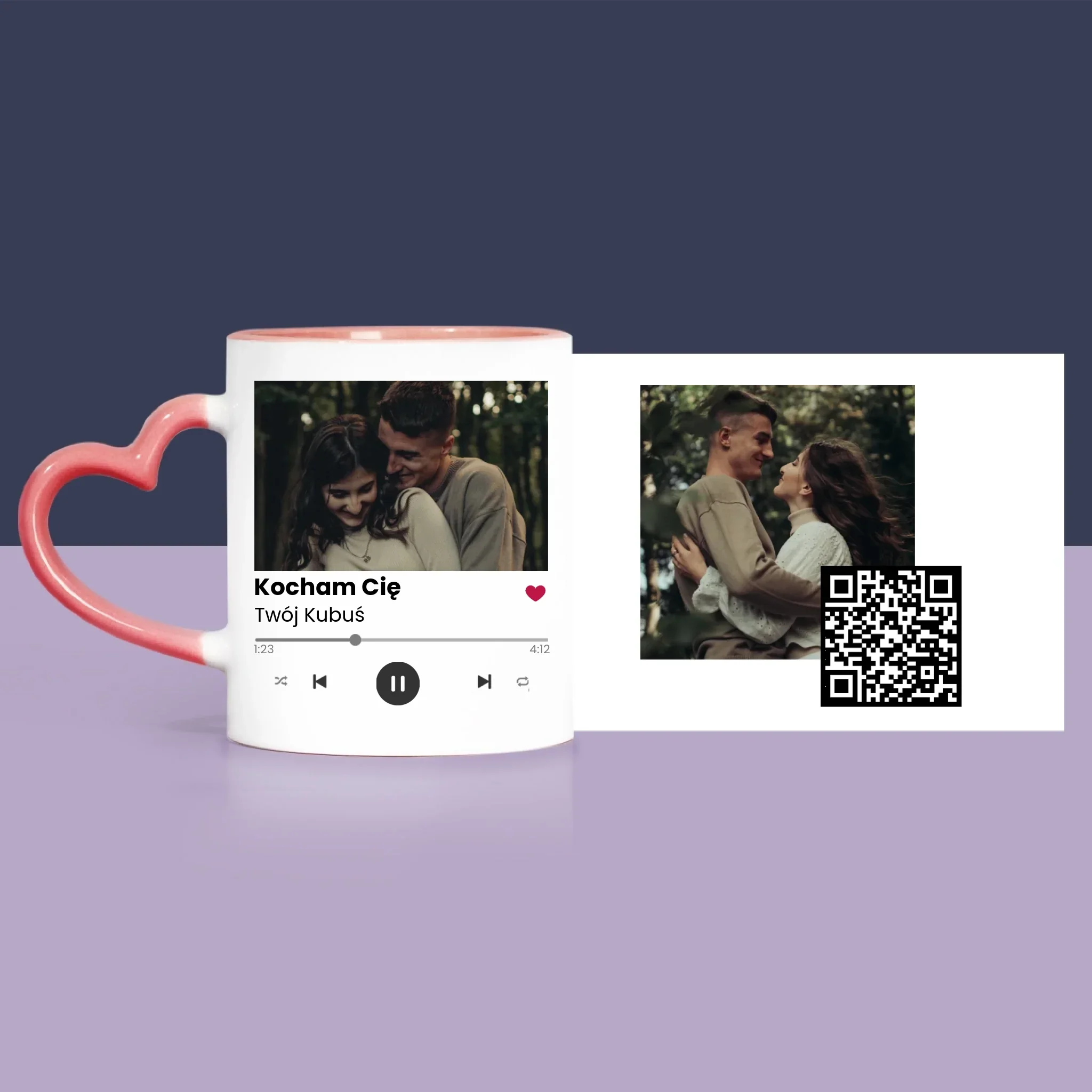 Zdjęcie i Podpis: Spotify z Kodem Qr - Zestaw Prezentowy z Kubkiem, Misiem i Słodkościami - Image 5