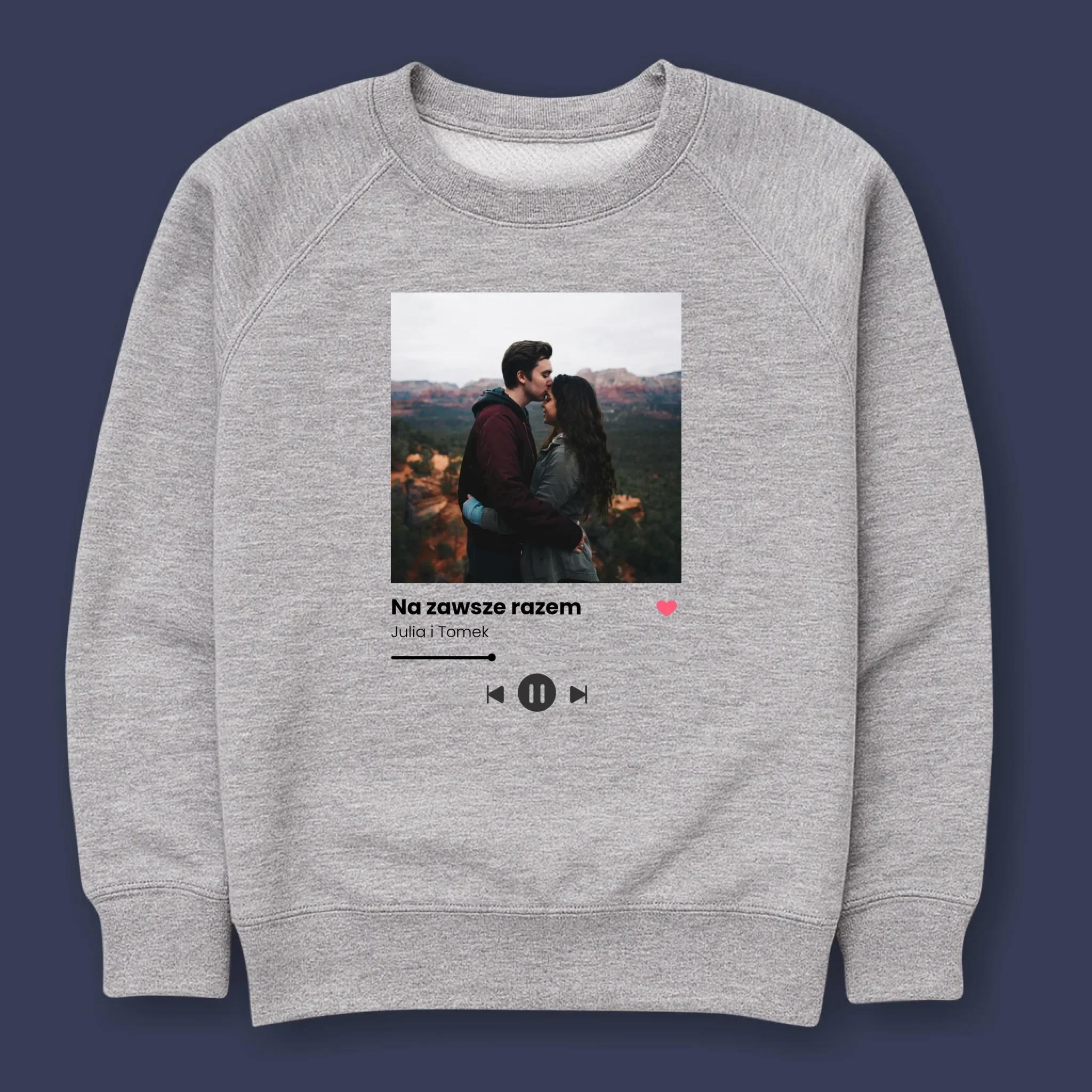 Zdjęcie i Podpis: Spotify z Twoim Zdjęciem - Bluza Męska z Kapturem - Image 10