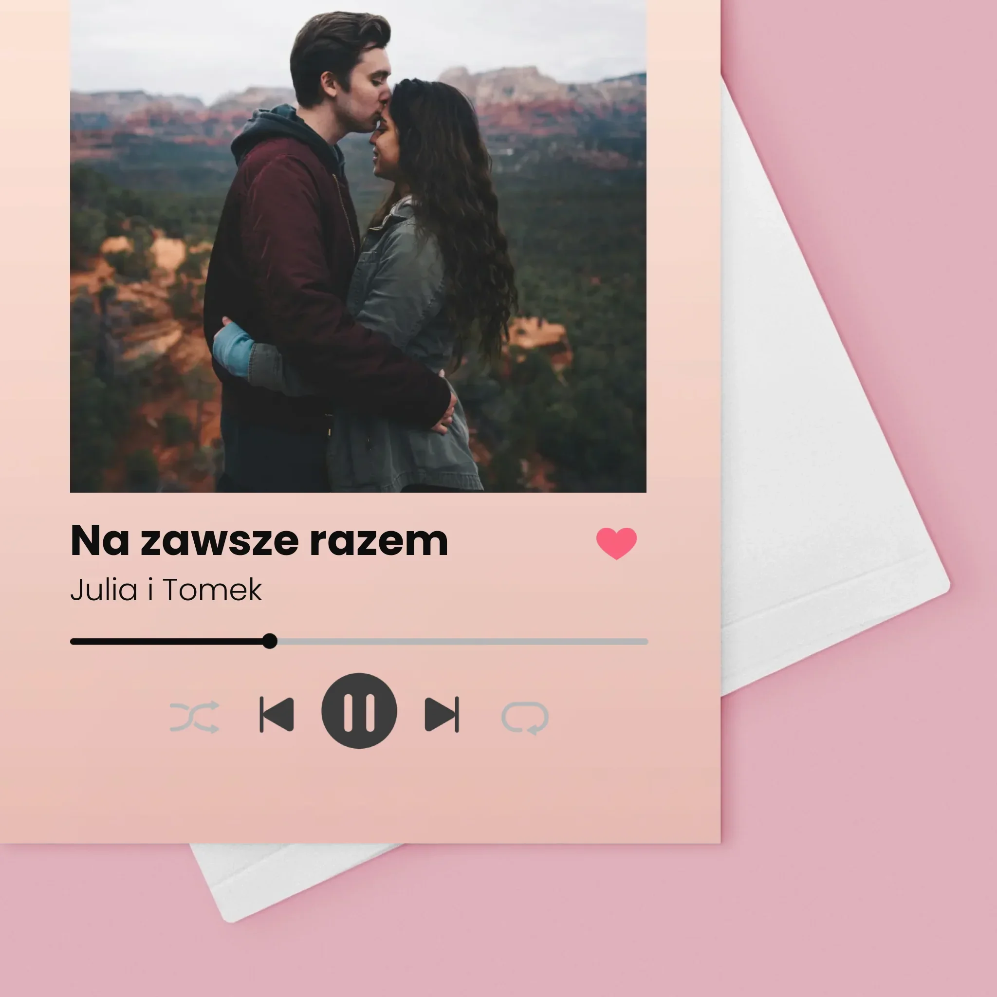Zdjęcie i Podpis: Spotify z Twoim Zdjęciem - Kartka z Życzeniami - Image 4
