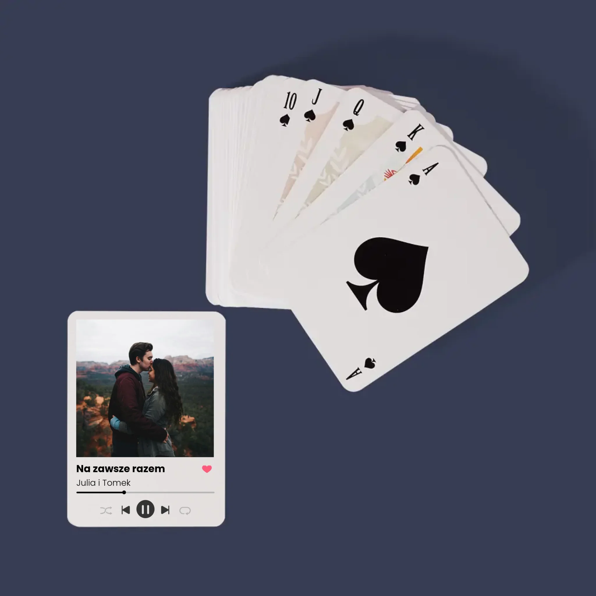 Zdjęcie i Podpis: Spotify z Twoim Zdjęciem - Karty Do Gry - Image 2