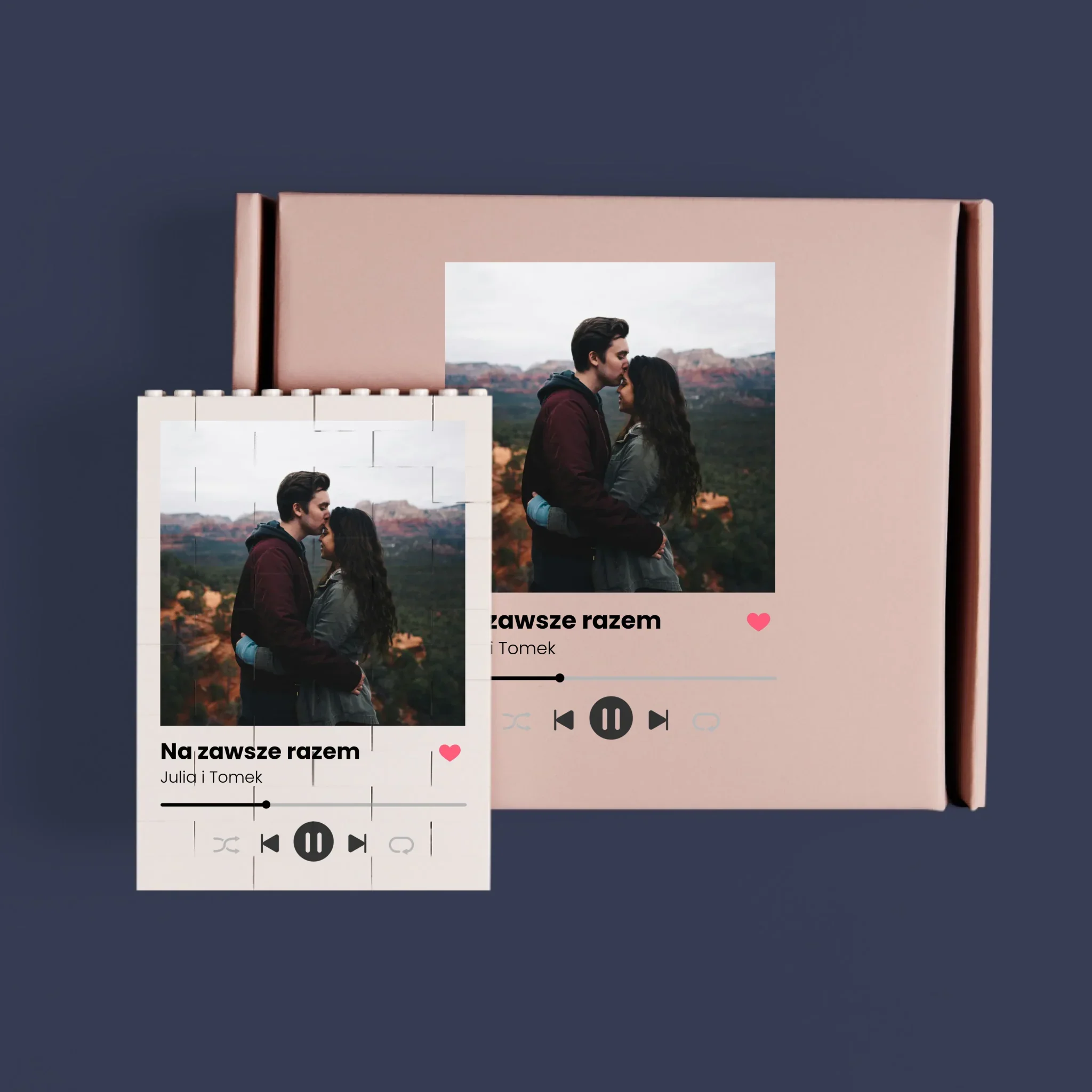 Zdjęcie i Podpis: Spotify z Twoim Zdjęciem - Klocki LEGO z Nadrukiem - Image 3