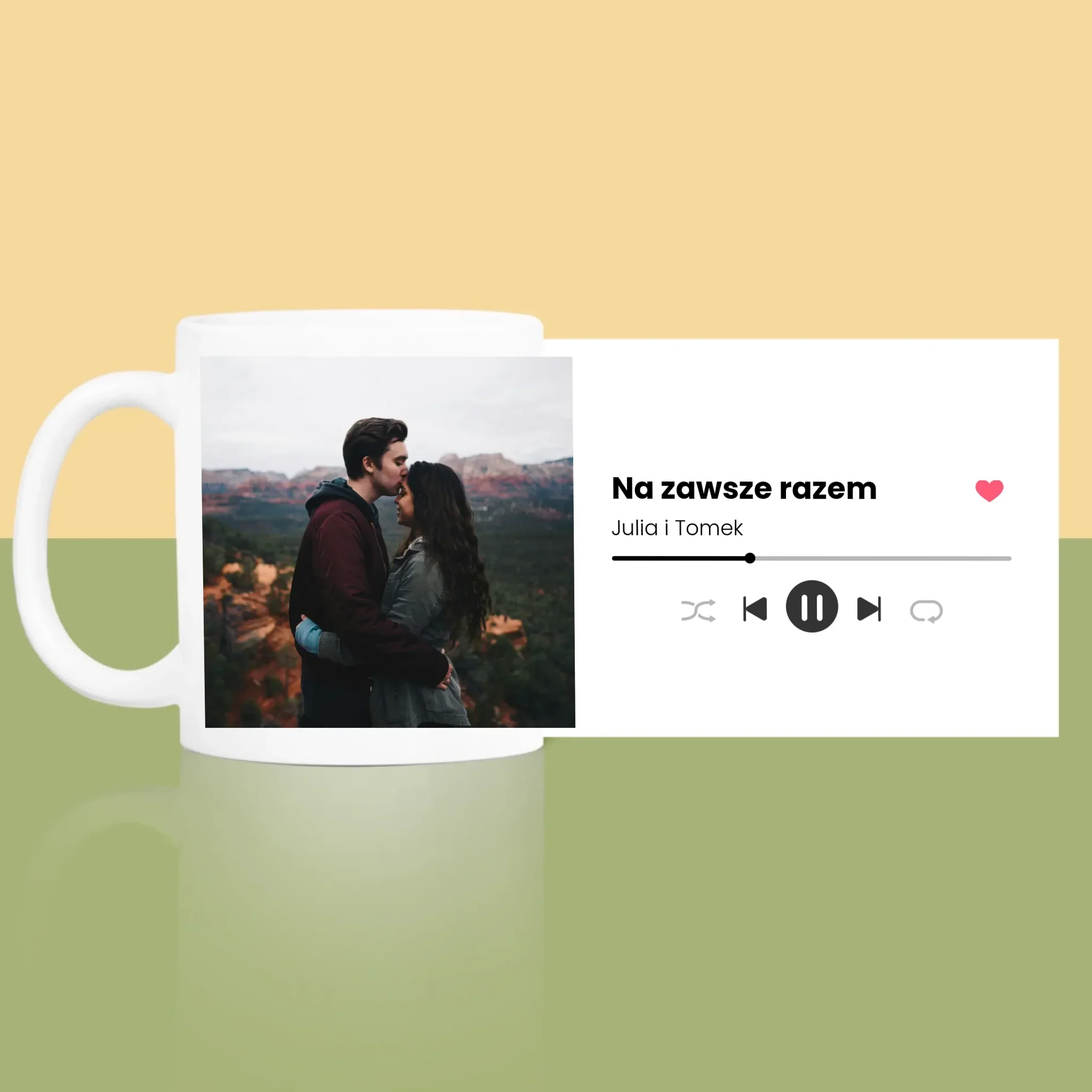 Zdjęcie i Podpis: Spotify z Twoim Zdjęciem - Kubek z Nadrukiem - Image 4