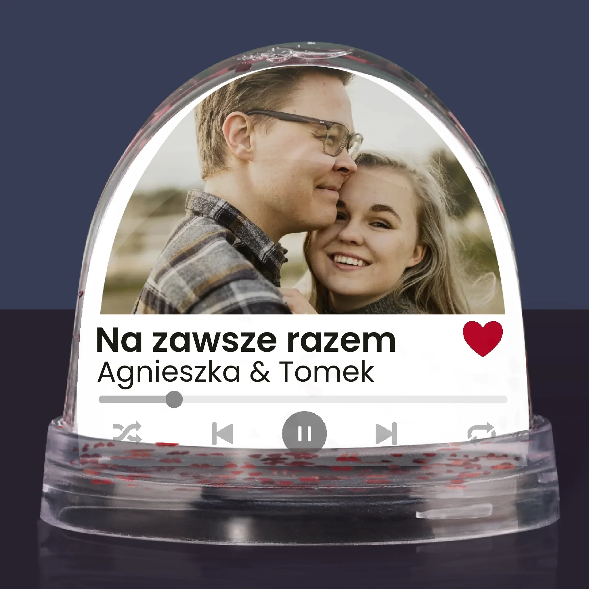 Zdjęcie i Podpis: Spotify z Twoim Zdjęciem - Kula Śnieżna - Image 2