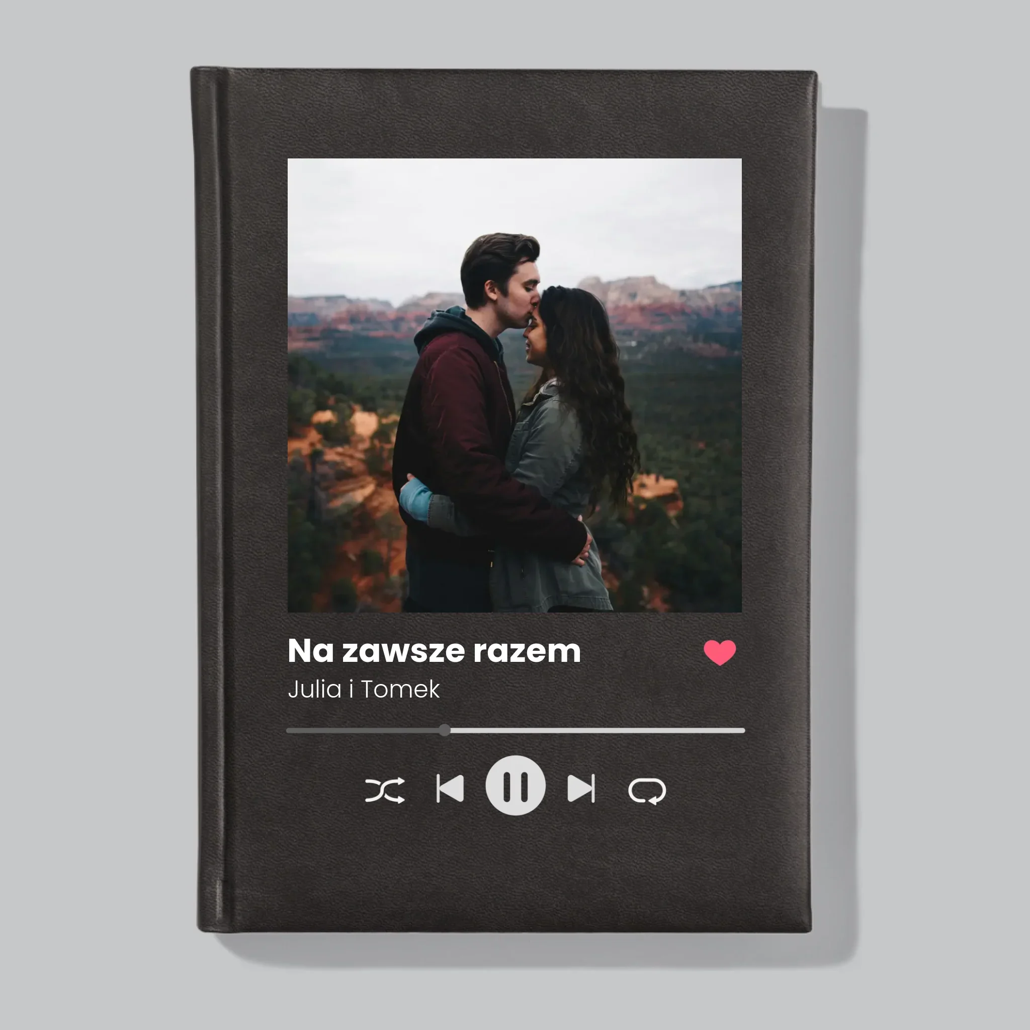 Zdjęcie i Podpis: Spotify z Twoim Zdjęciem - Planer Książkowy z Nadrukiem - Image 2