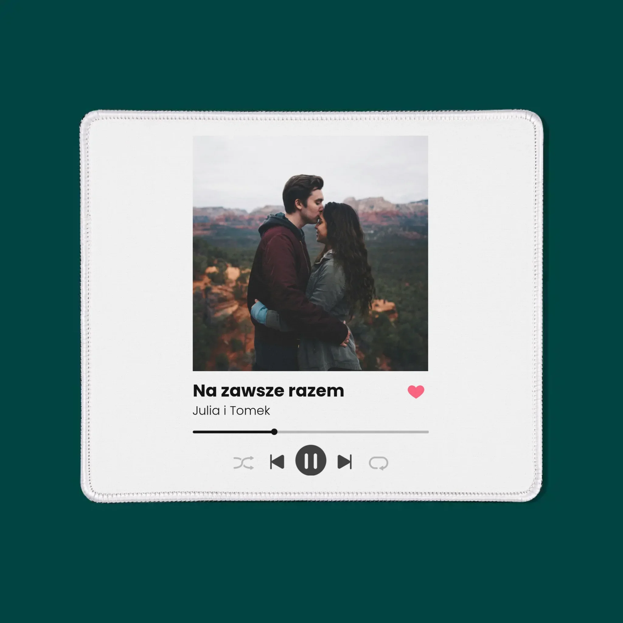 Zdjęcie i Podpis: Spotify z Twoim Zdjęciem - Podkładka Pod Myszkę - Image 3