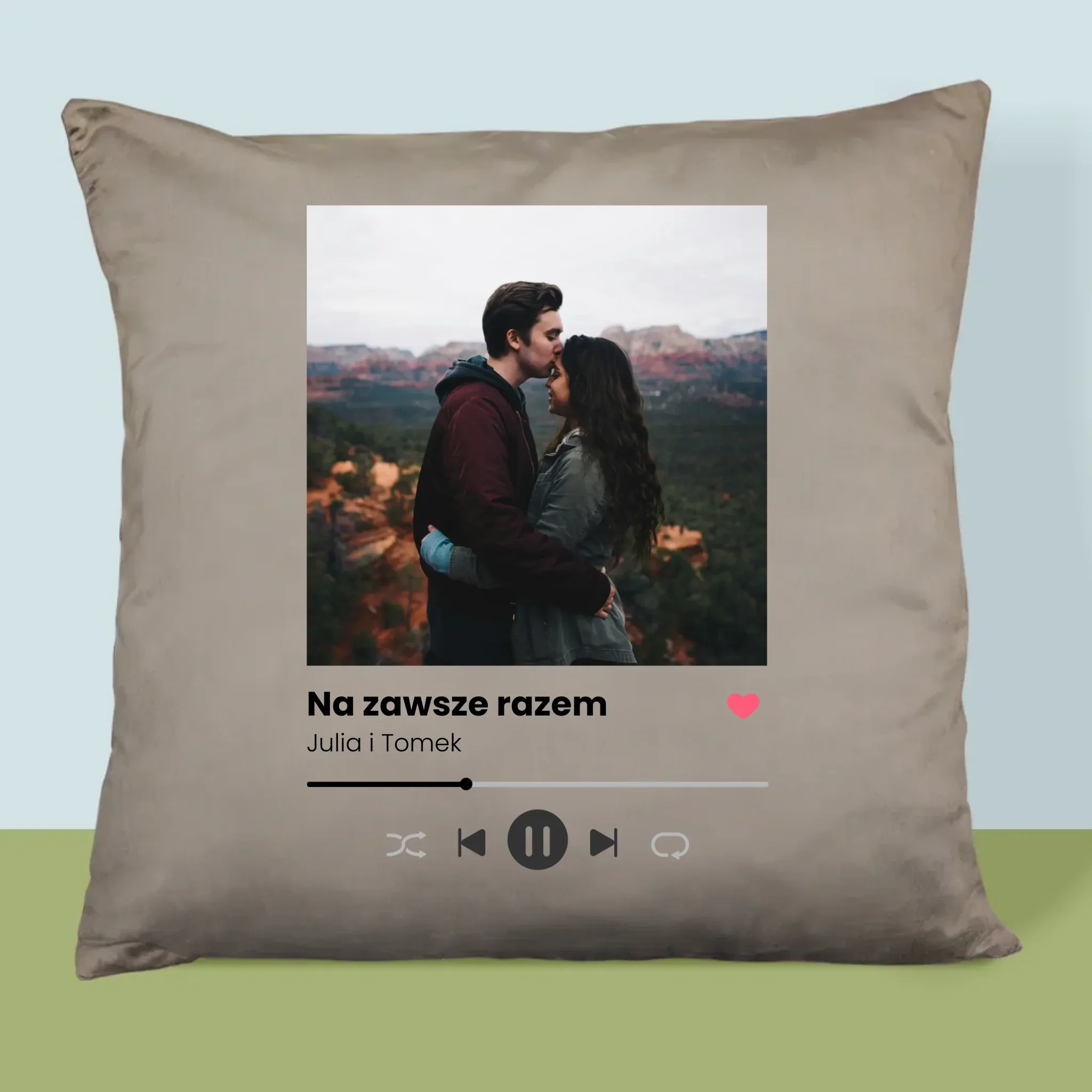 Zdjęcie i Podpis: Spotify Z Twoim Zdjęciem - Poduszka z Nadrukiem - Image 3
