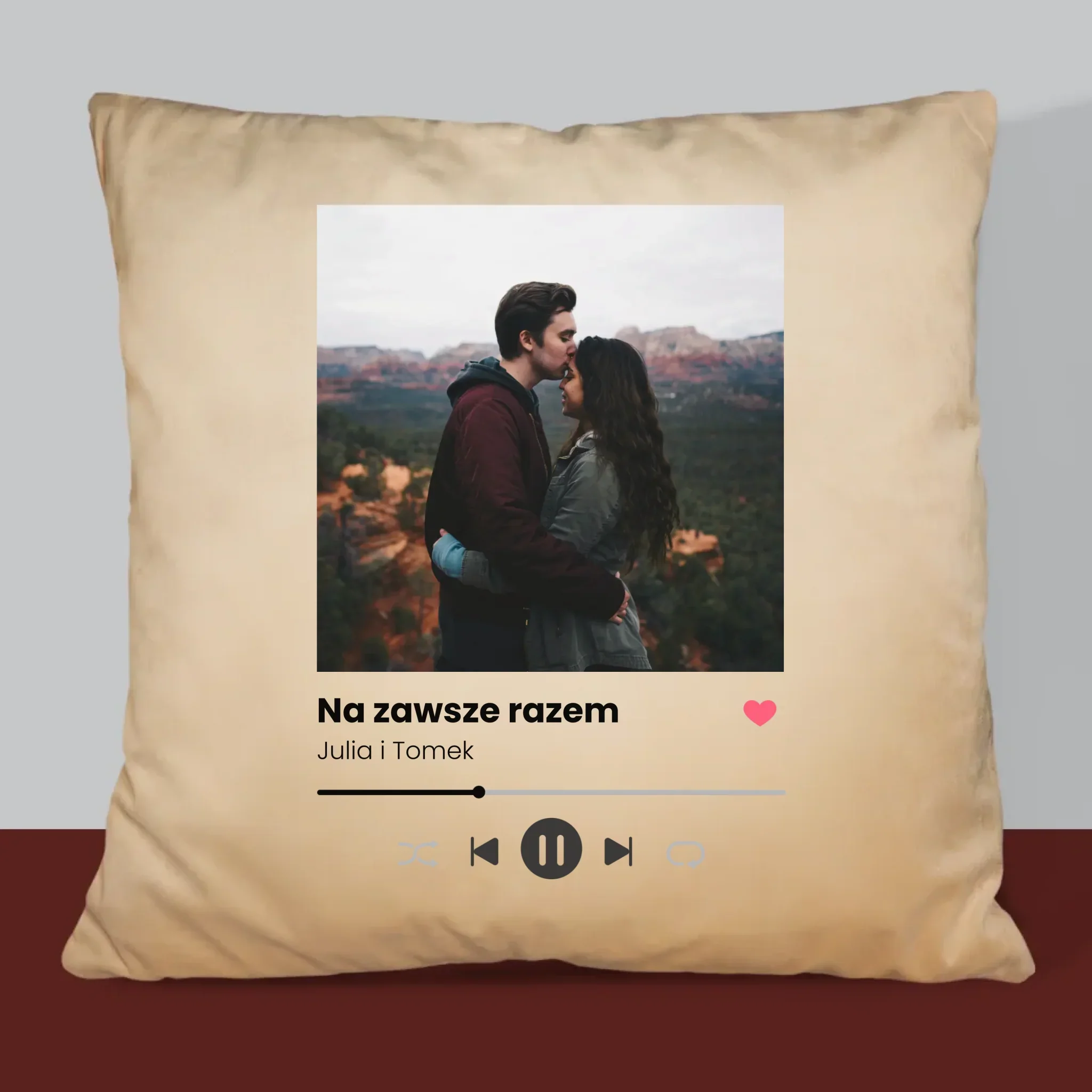 Zdjęcie i Podpis: Spotify Z Twoim Zdjęciem - Poduszka z Nadrukiem - Image 6