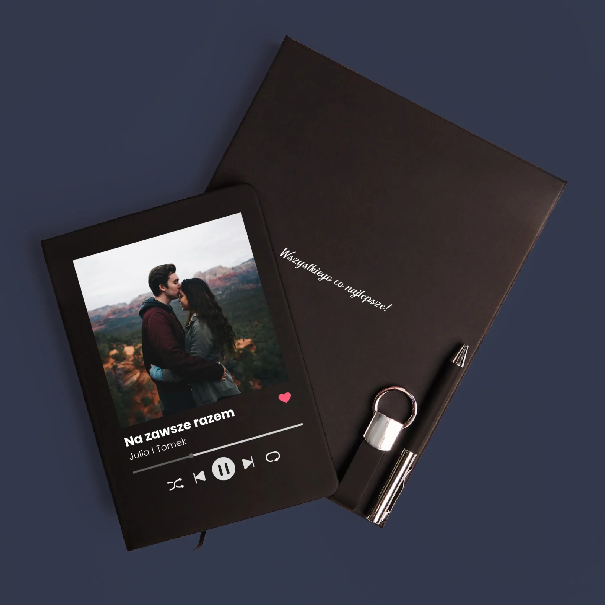 Zdjęcie i Podpis: Spotify z Twoim Zdjęciem - Zestaw z Notatnikiem - Image 2