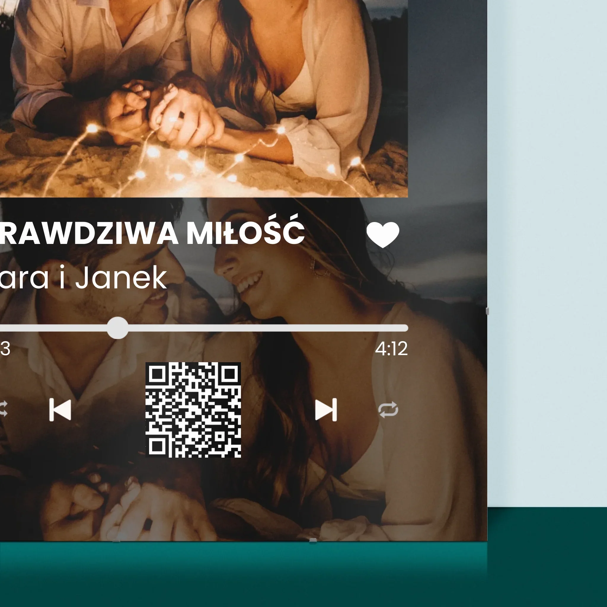 Zdjęcie i Podpis: Spotify z Twoimi Zdjęciami i Kodem Qr - Plakat Personalizowany - Image 2
