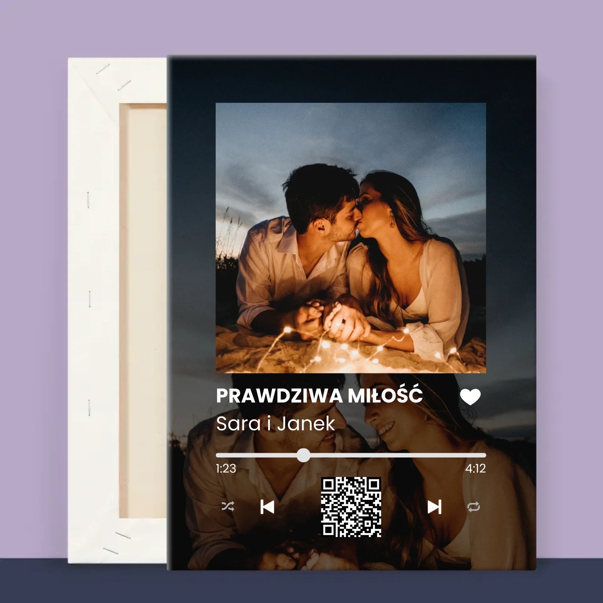 Zdjęcie i Podpis: Spotify z Twoimi Zdjęciami i Kodem Qr - Wydruk Obramowany - Image 14