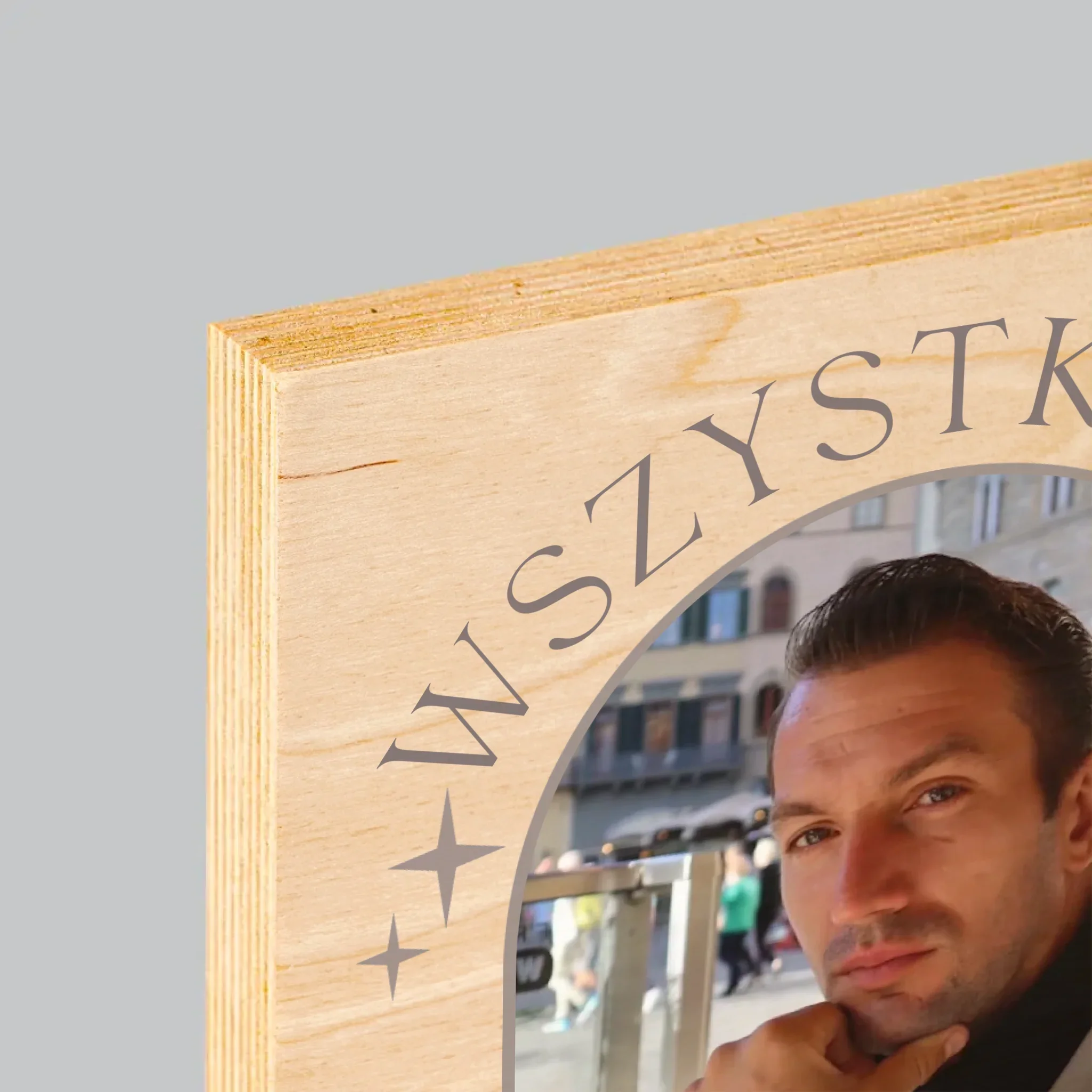 Zdjęcie i Podpis: Stylowe Urodziny - Wydruk Na Drewnie - Image 4
