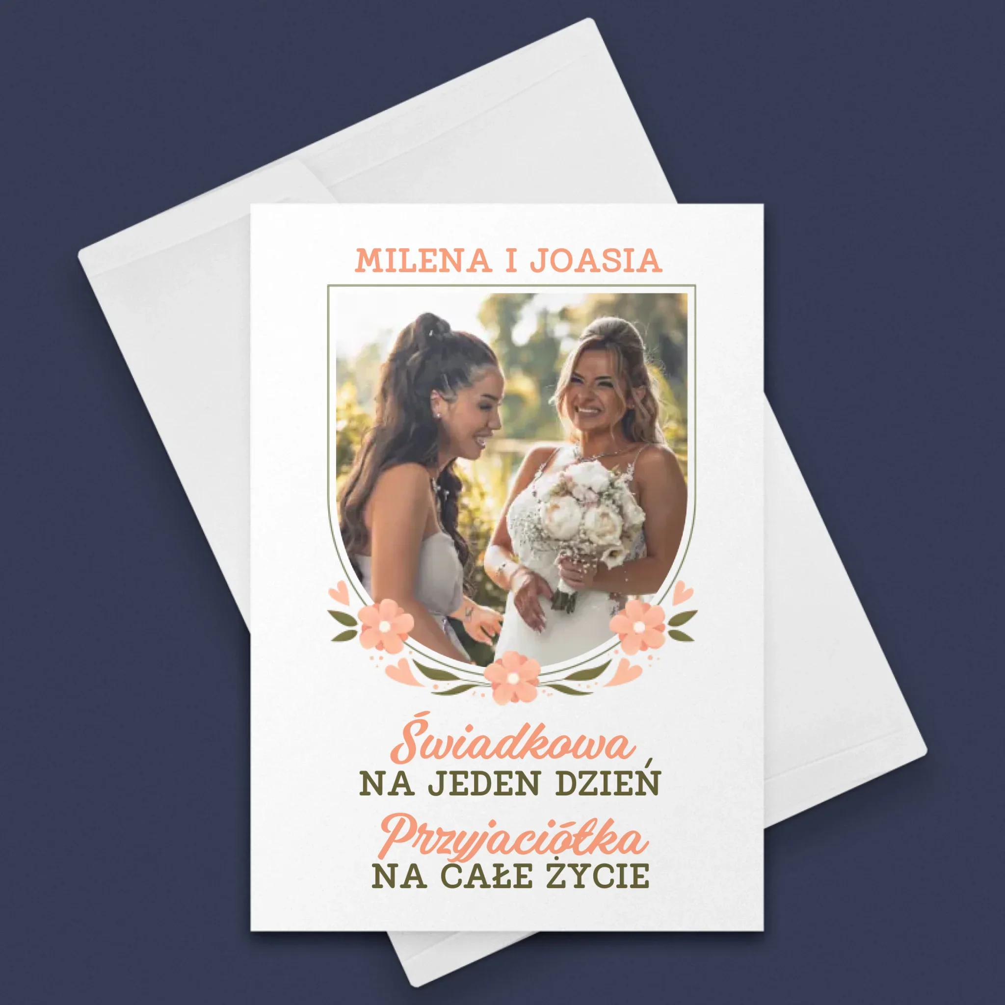 Zdjęcie i Podpis: Świadkowa Na Jeden Dzień - Kartka z Życzeniami - Image 3