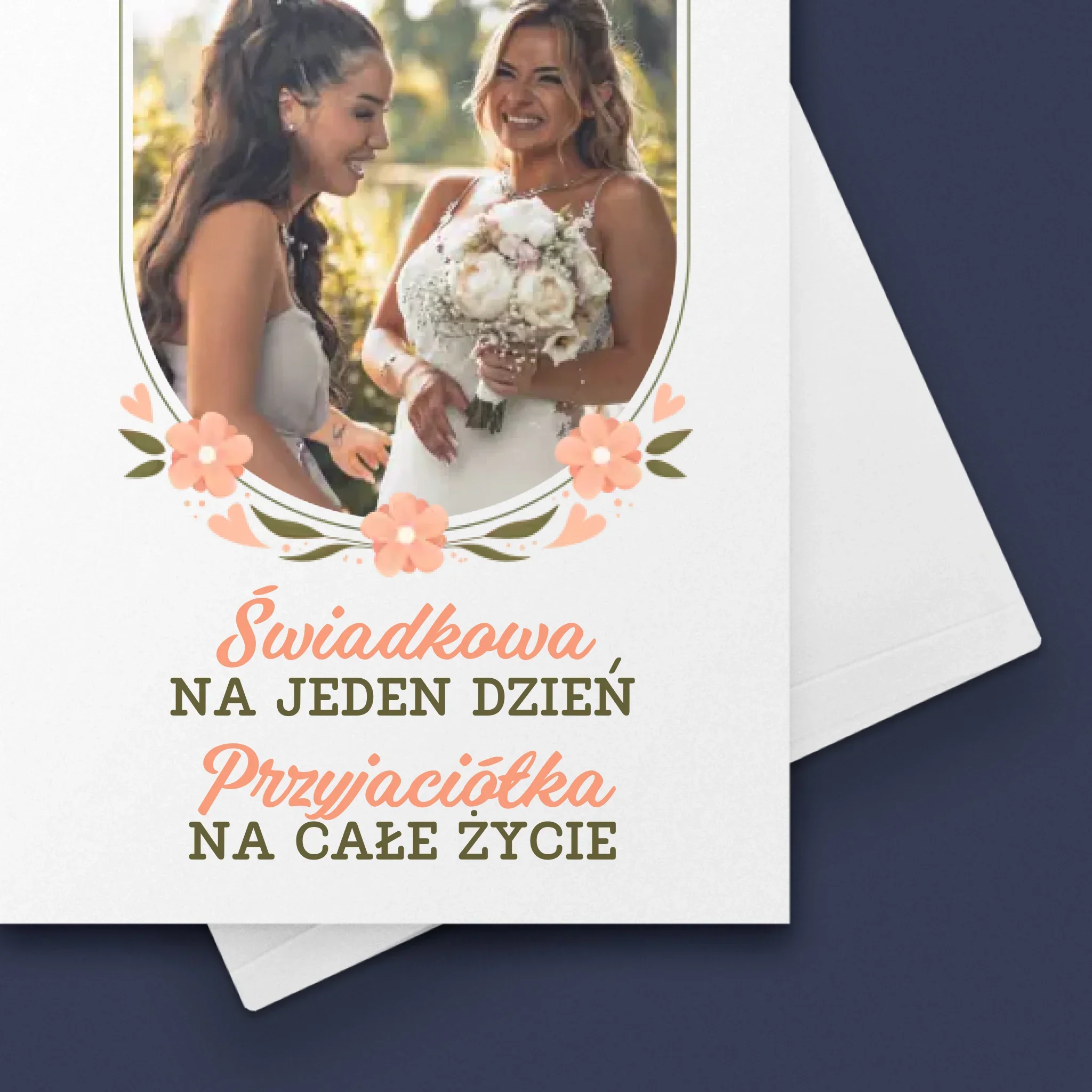 Zdjęcie i Podpis: Świadkowa Na Jeden Dzień - Kartka z Życzeniami - Image 4