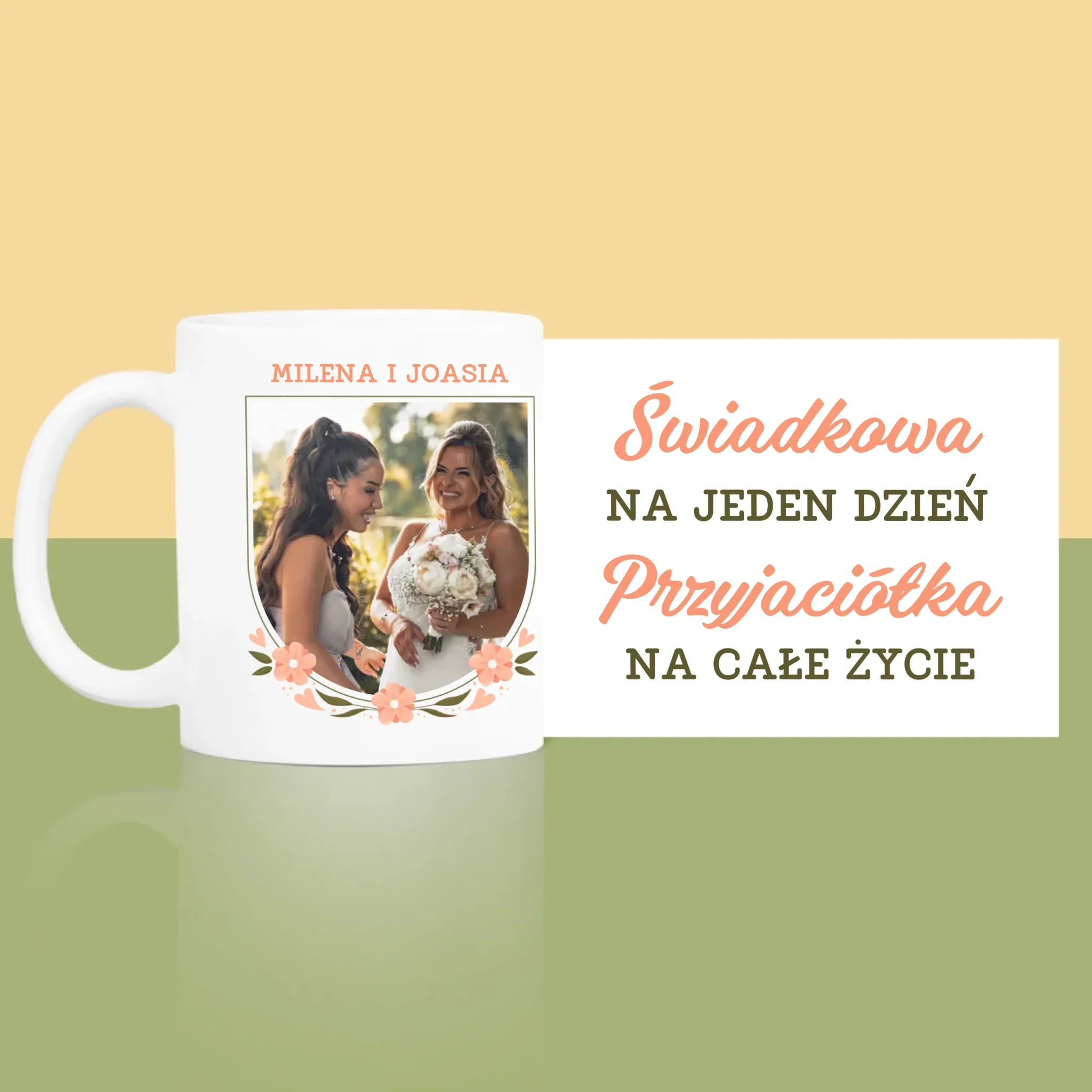 Zdjęcie i Podpis: Świadkowa Na Jeden Dzień - Kubek z Nadrukiem - Image 3