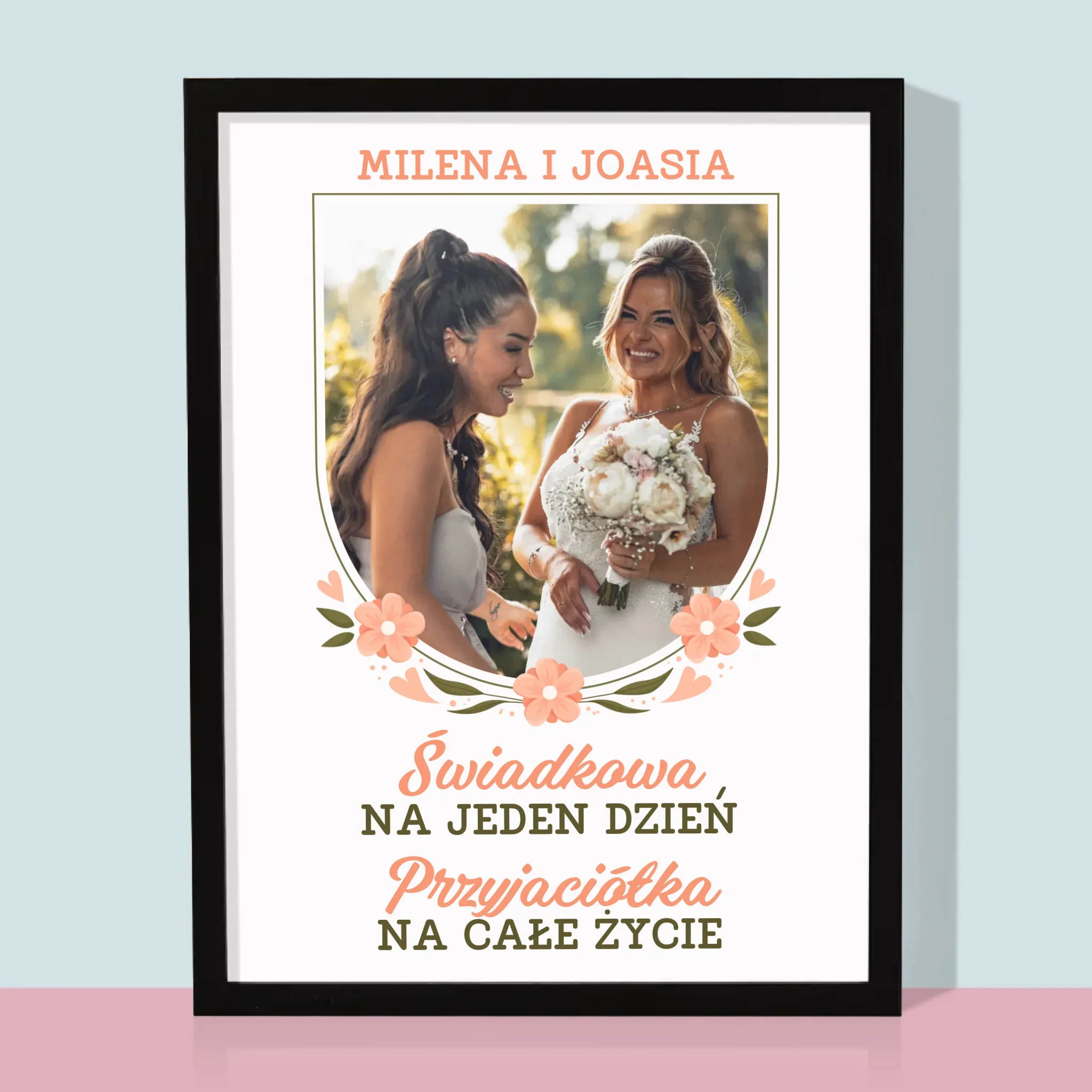 Zdjęcie i Podpis: Świadkowa Na Jeden Dzień - Wydruk Obramowany - Image 5