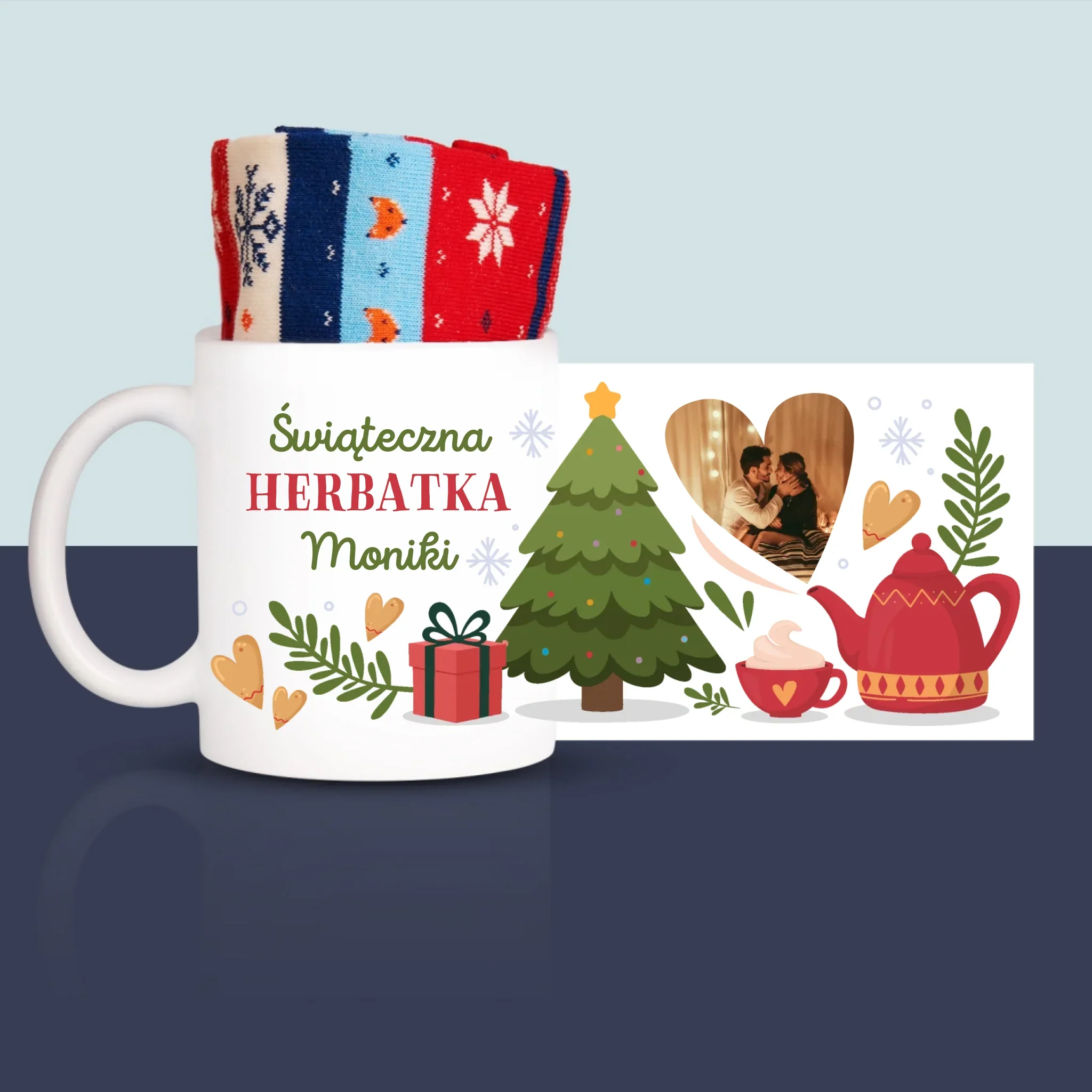 Zdjęcie i Podpis: Świąteczna Herbata - Zimowe Skarpetki w Kubku - Image 3