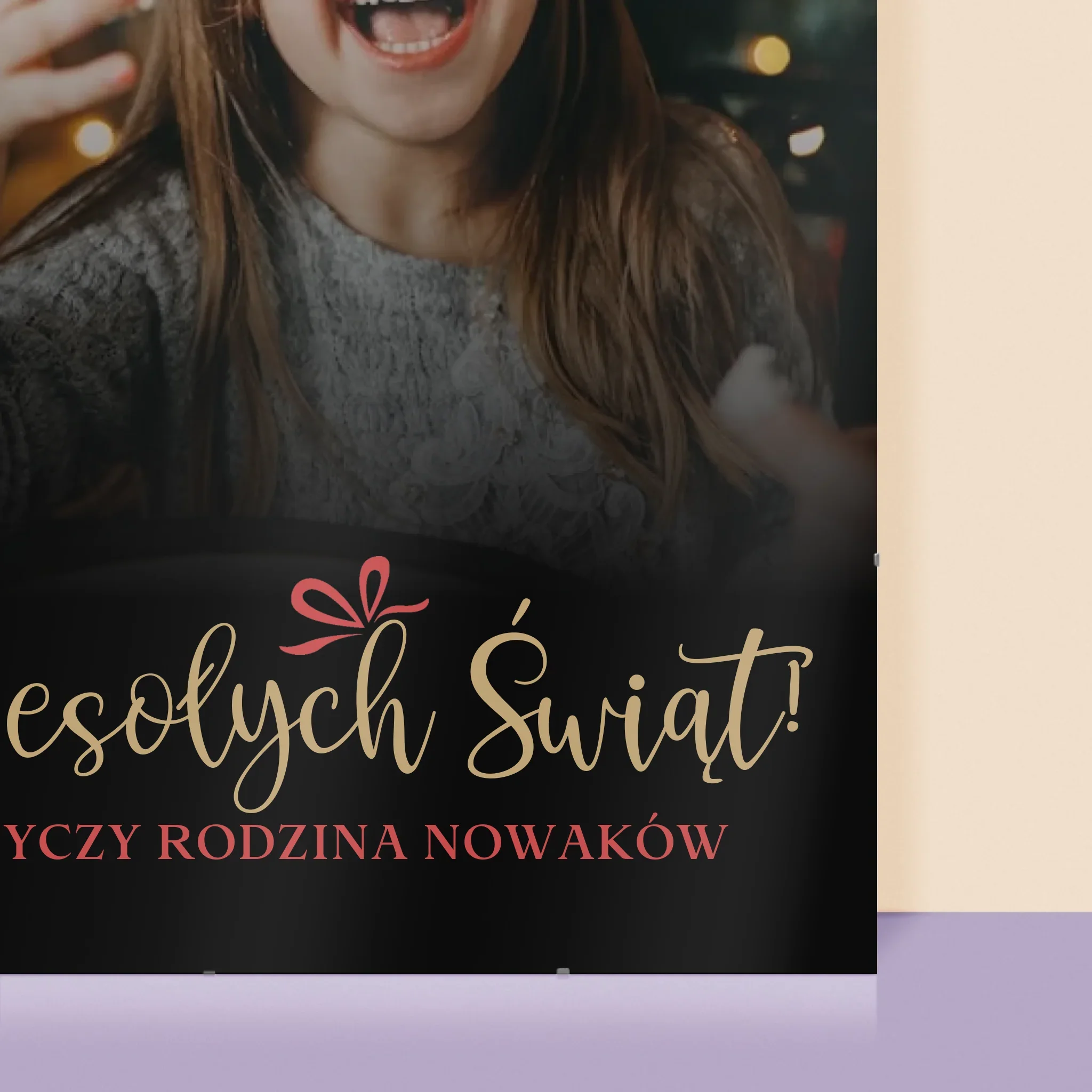 Zdjęcie I Podpis: Świąteczne - Personalizowany Plakat - Image 2