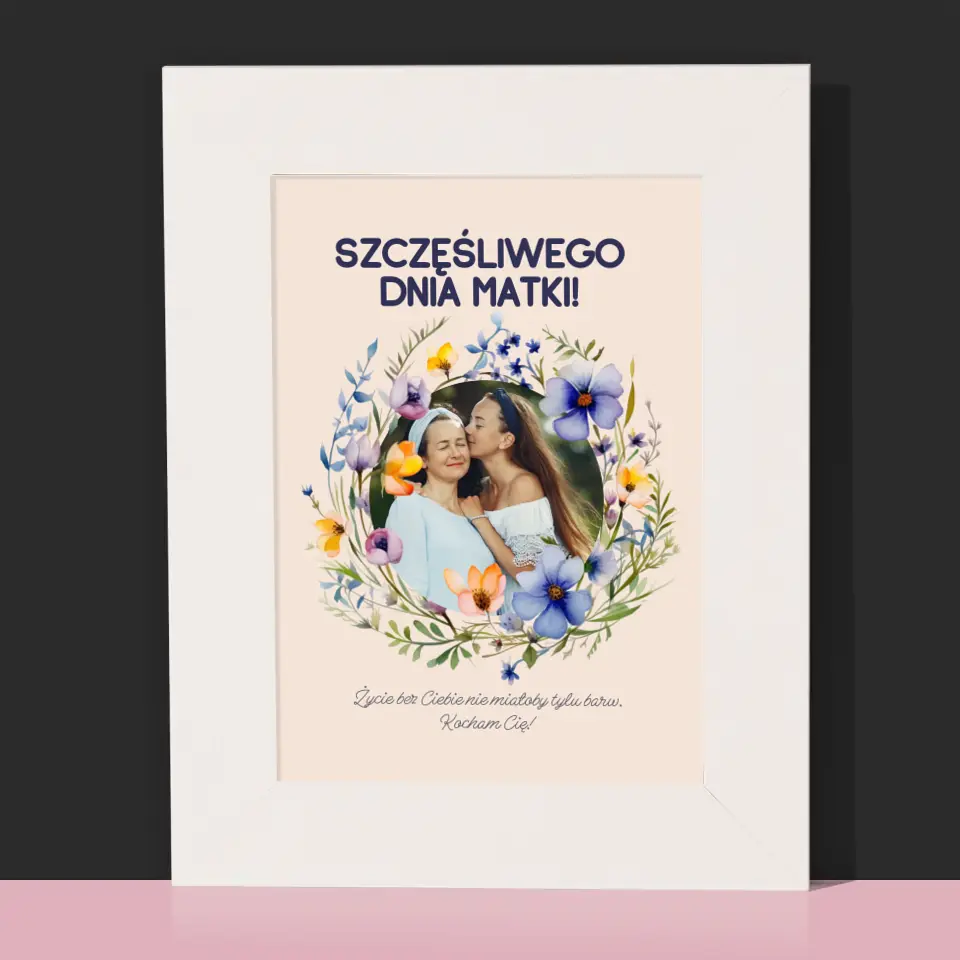 Zdjęcie i Podpis: Szczęśliwego Dnia Matki - Ramka Na Zdjęcie - Image 2