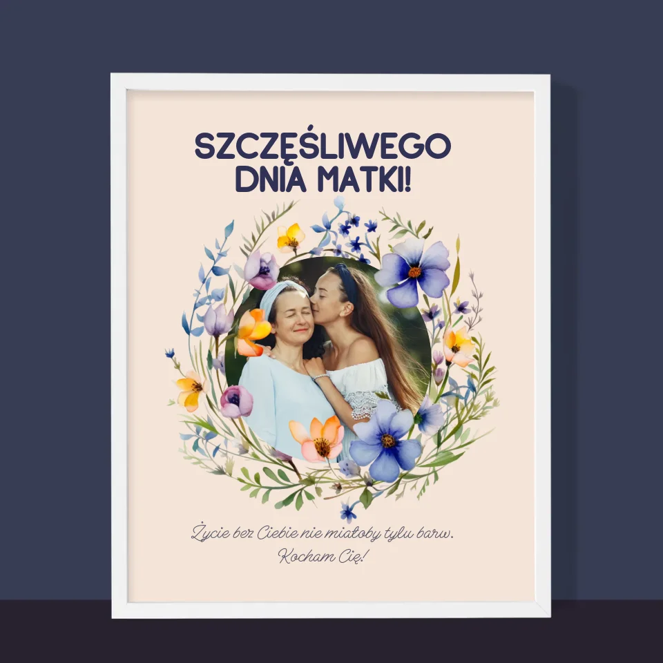 Zdjęcie i Podpis: Szczęśliwego Dnia Matki - Wydruk Obramowany - Image 10