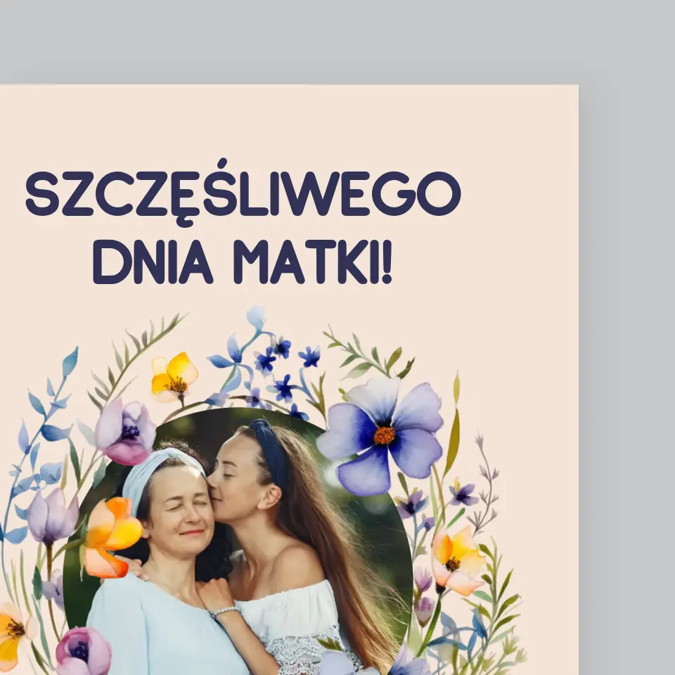 Zdjęcie i Podpis: Szczęśliwego Dnia Matki - Wydruk Obramowany - Image 3