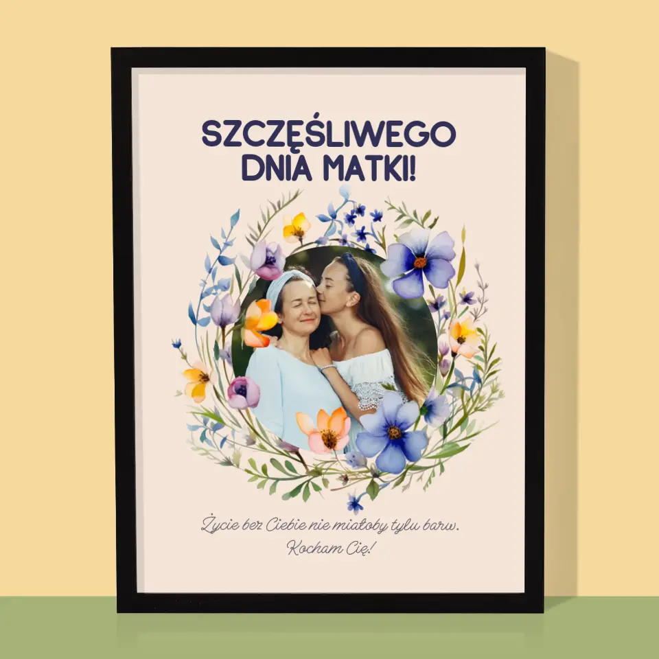 Zdjęcie i Podpis: Szczęśliwego Dnia Matki - Wydruk Obramowany - Image 5