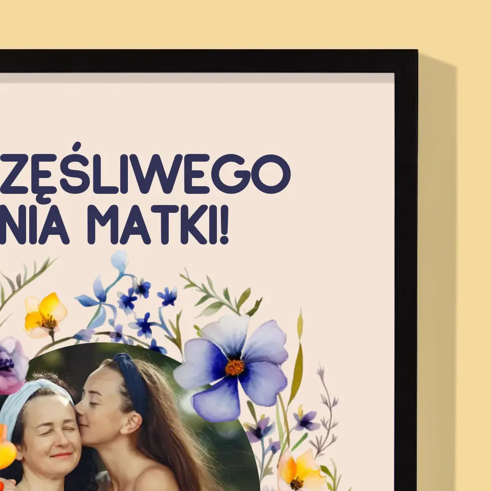 Zdjęcie i Podpis: Szczęśliwego Dnia Matki - Wydruk Obramowany - Image 6