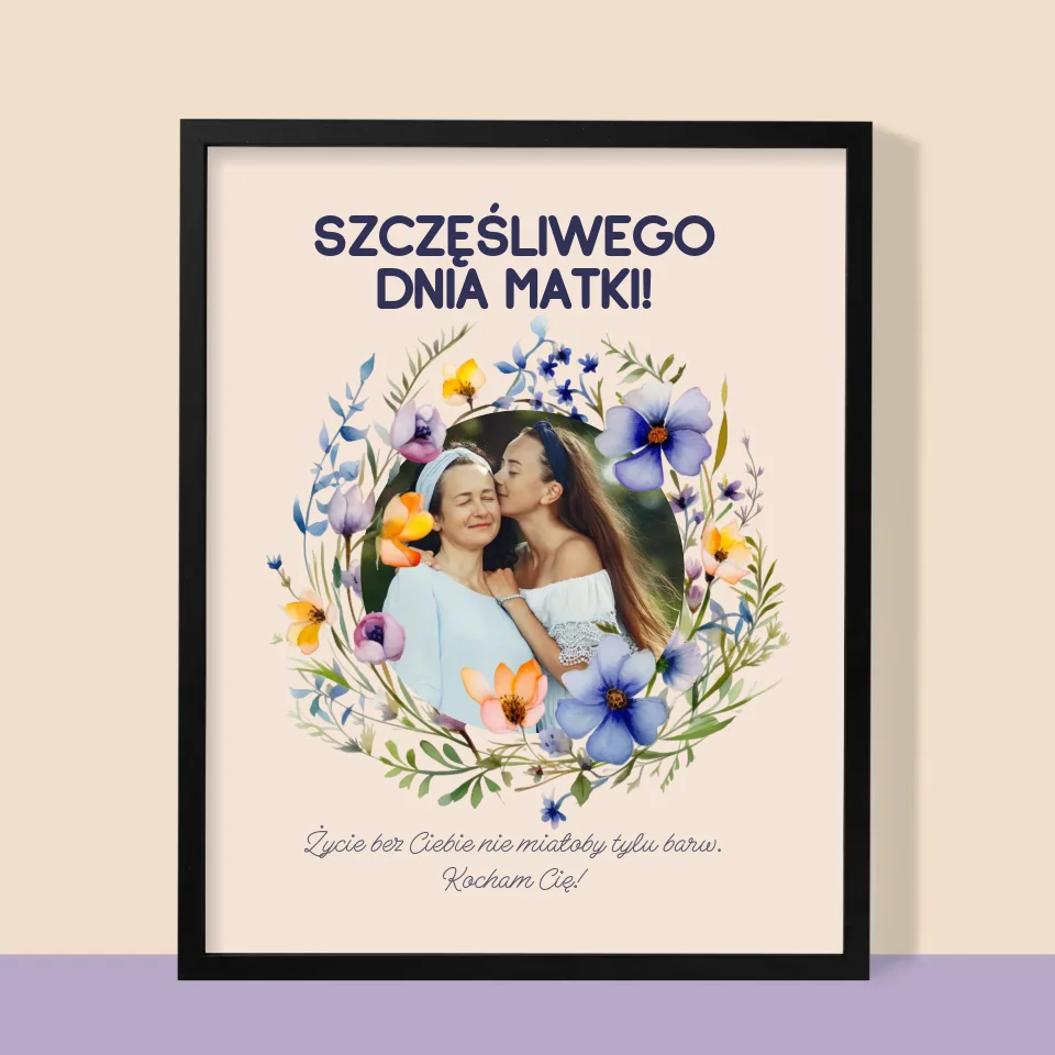 Zdjęcie i Podpis: Szczęśliwego Dnia Matki - Wydruk Obramowany - Image 9