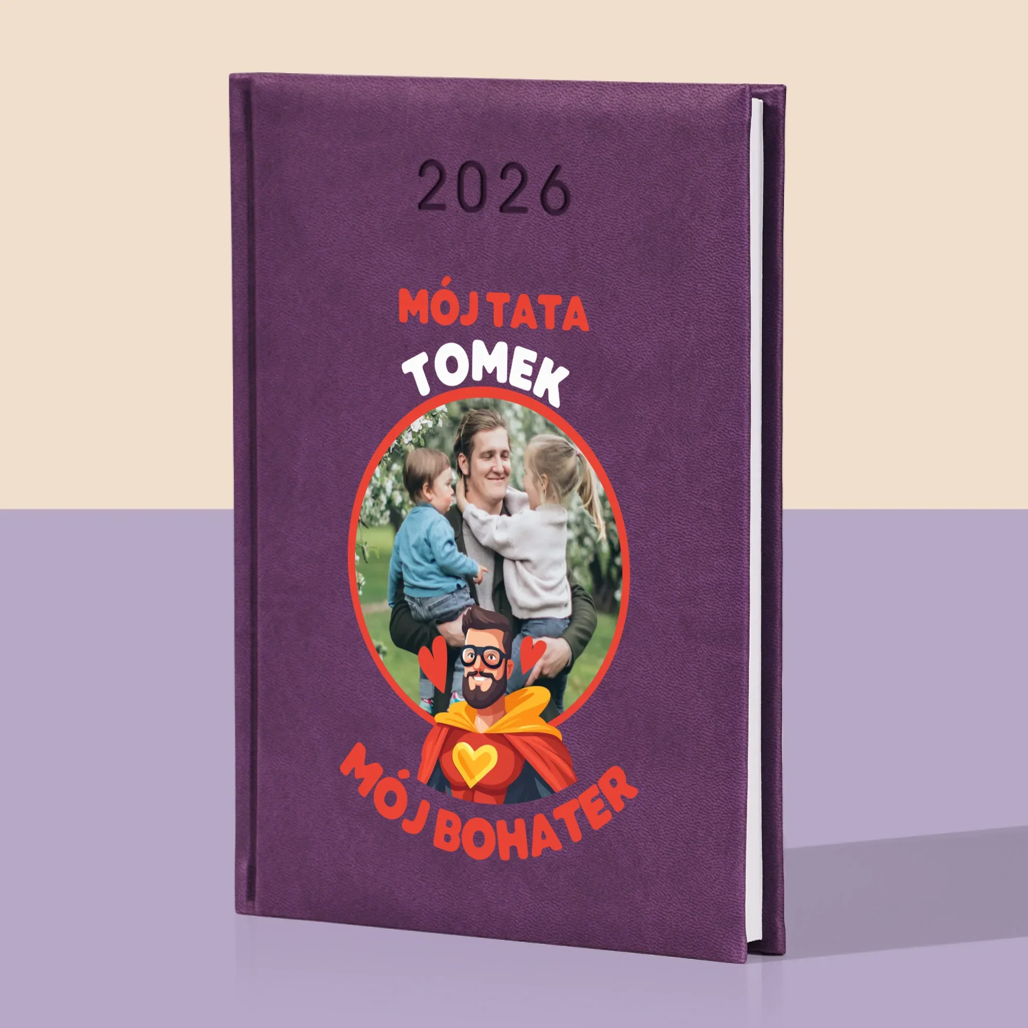 Zdjęcie i Podpis: Tata Mój Bohater - Kalendarz Książkowy - Image 5