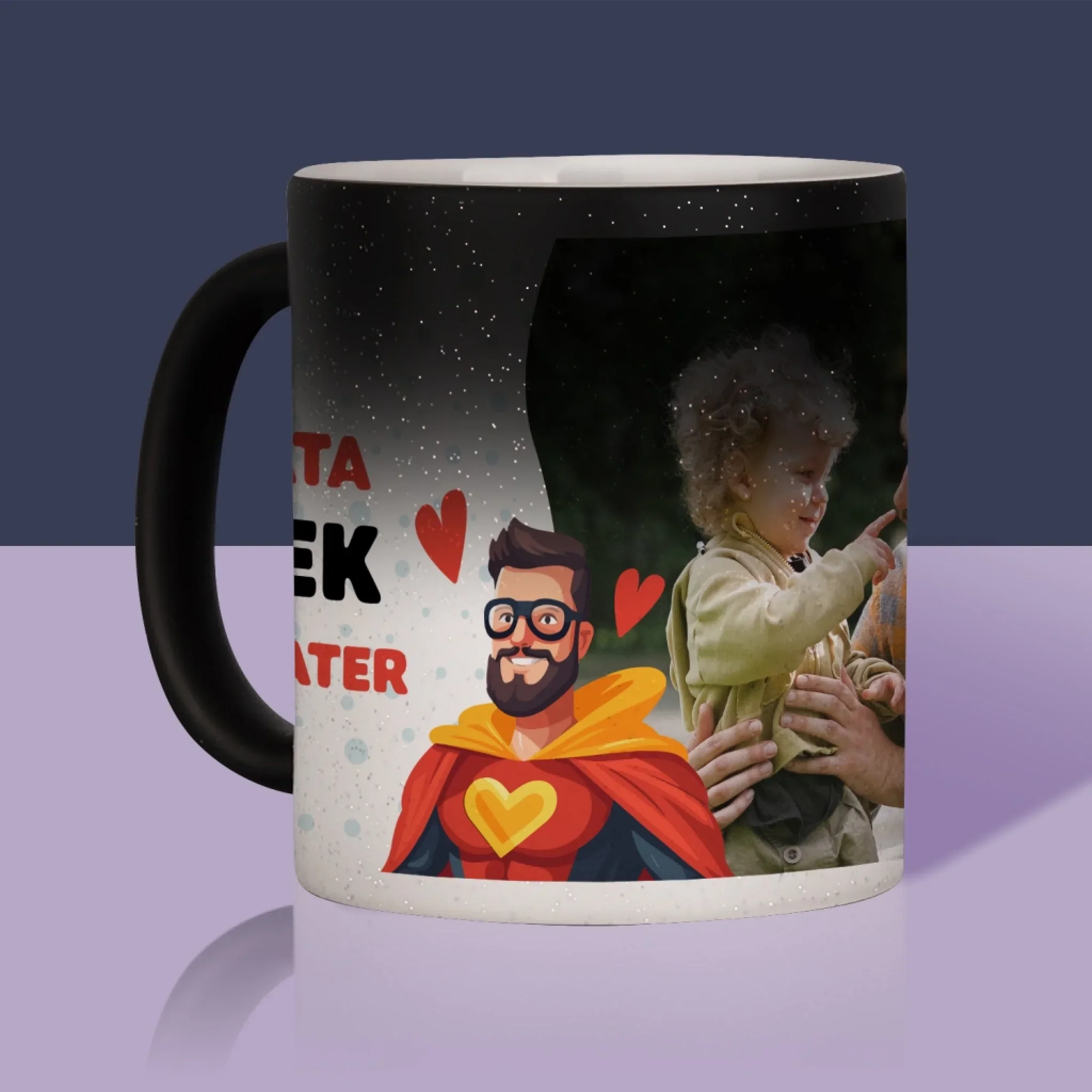 Zdjęcie i Podpis: Tata Mój Bohater - Kubek z Nadrukiem - Image 11