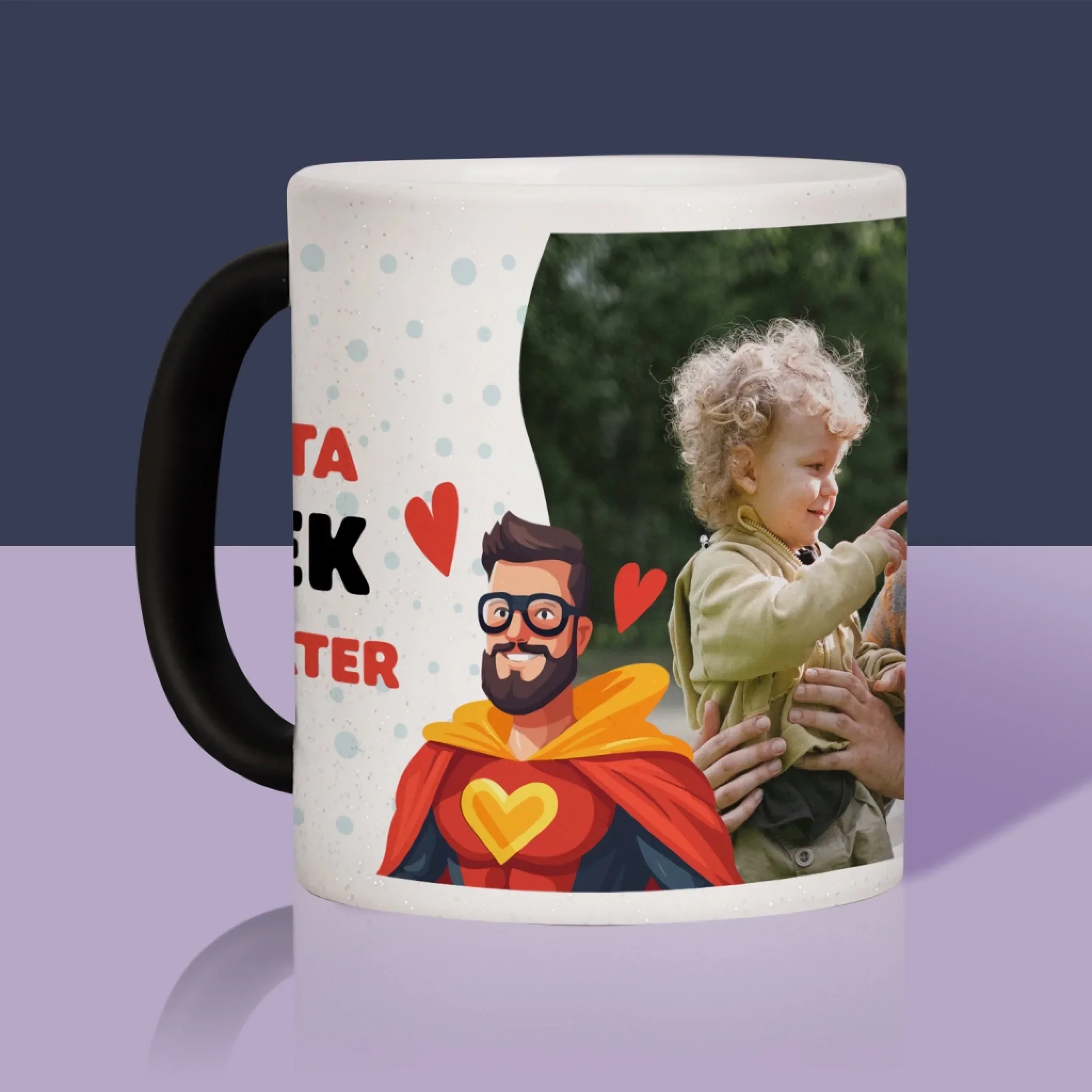 Zdjęcie i Podpis: Tata Mój Bohater - Kubek z Nadrukiem - Image 12