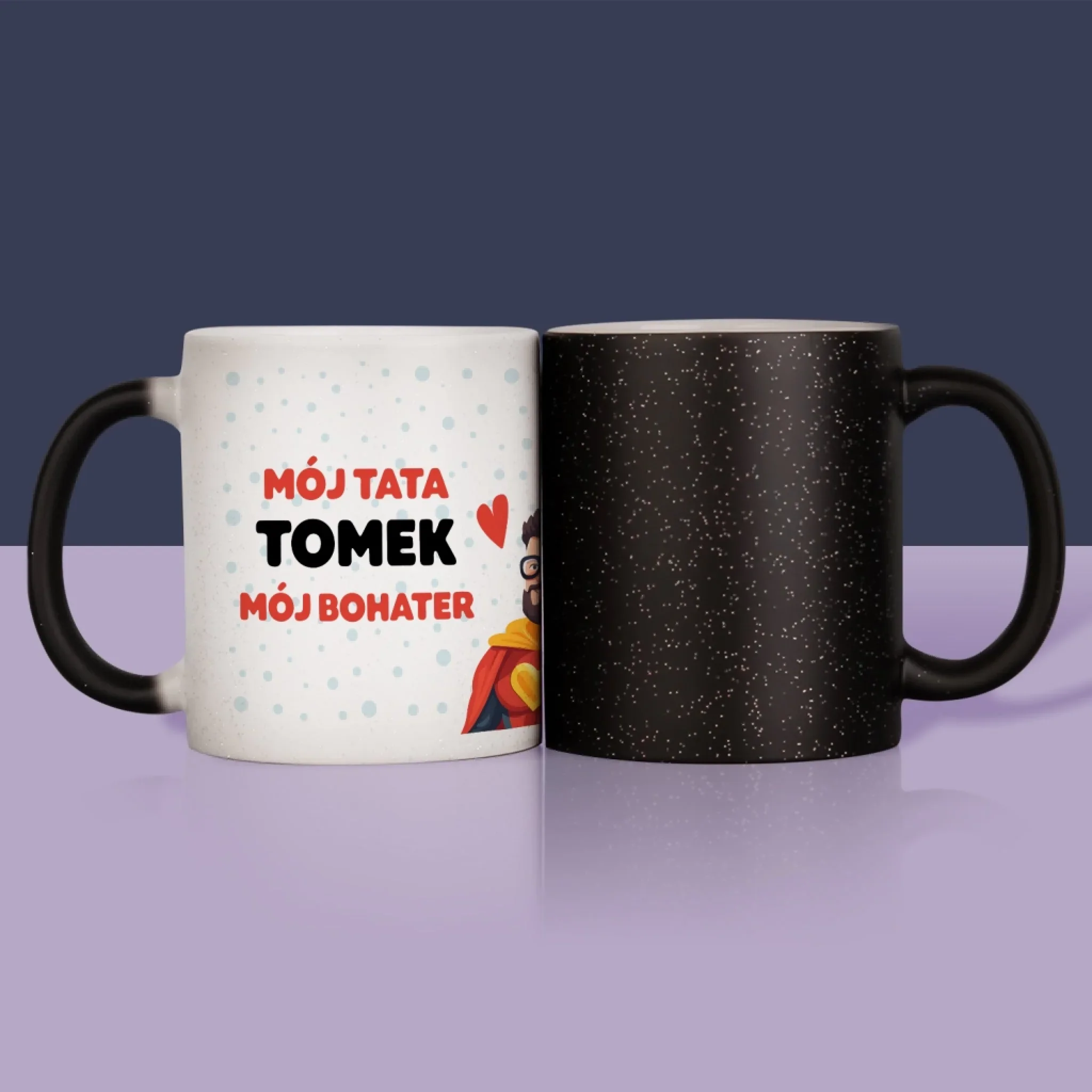 Zdjęcie i Podpis: Tata Mój Bohater - Kubek z Nadrukiem - Image 13