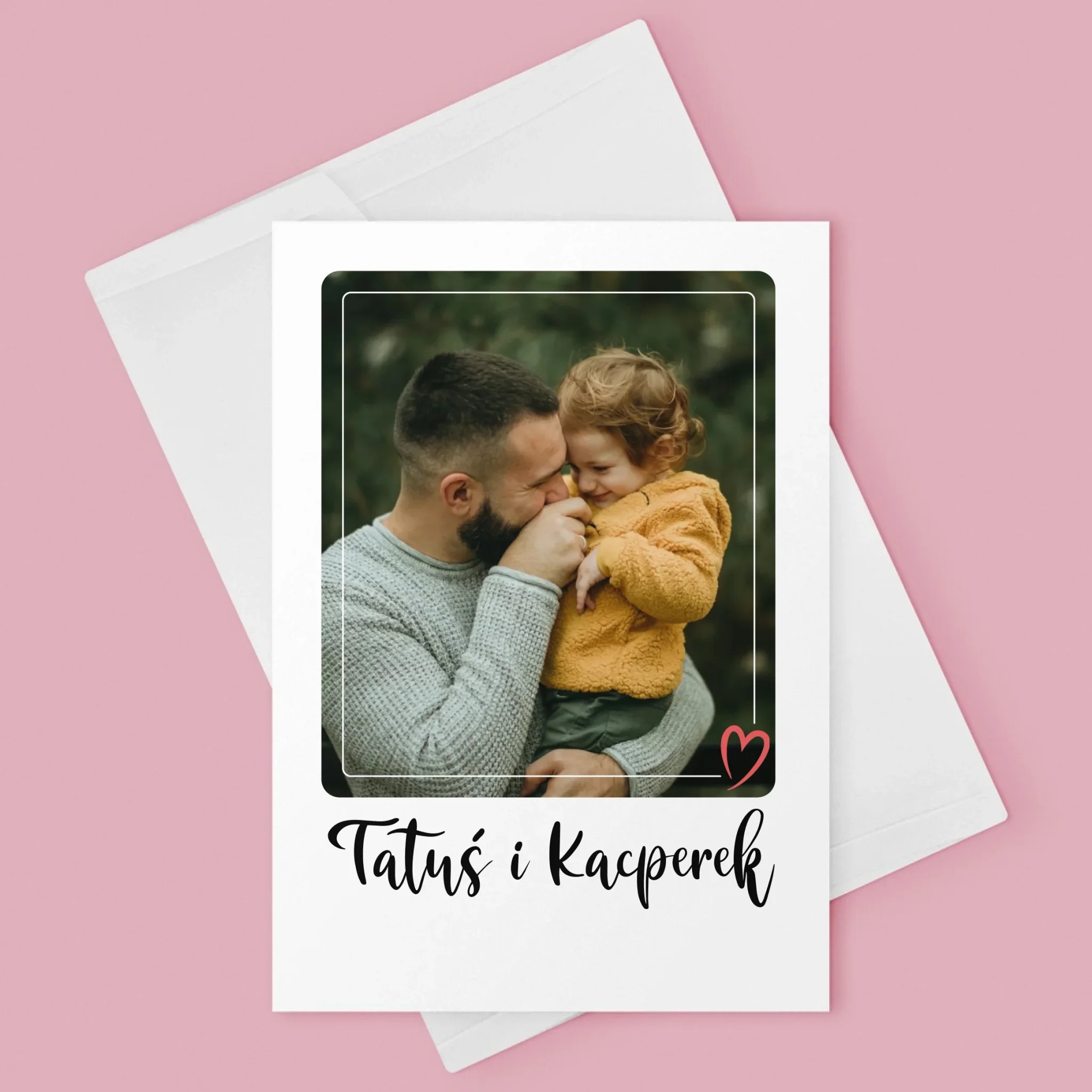Zdjęcie i Podpis: Tatuś i Ja - Kartka z Życzeniami - Image 3