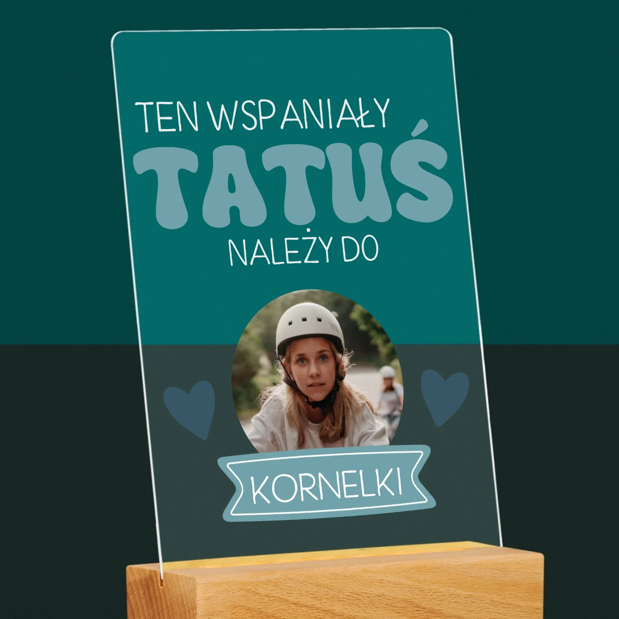 Zdjęcie I Podpis: Tatuś Należy Do - Wydruk Na Szkle Akrylowym - Image 6