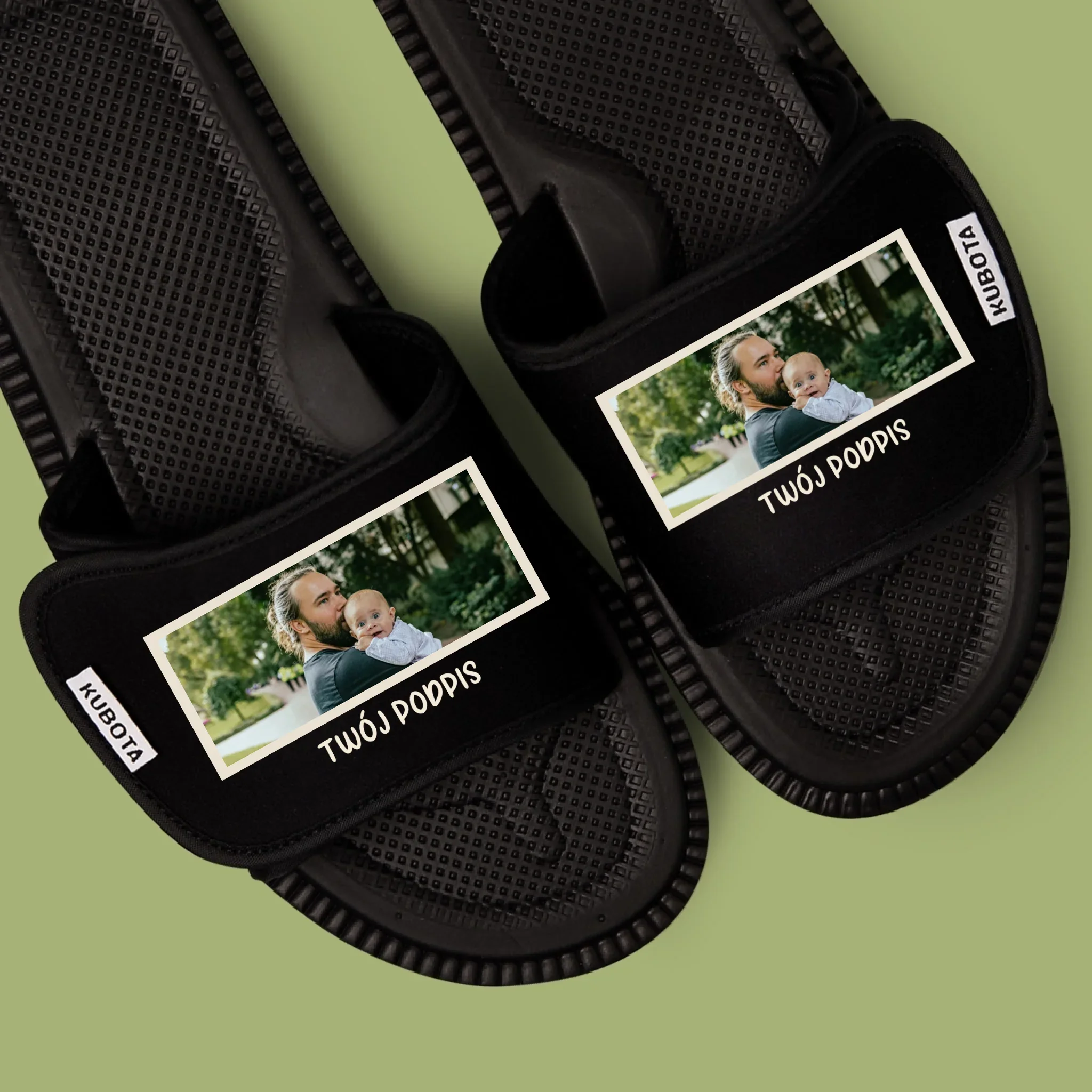 Zdjęcie i Podpis: Twoje Zdjęcie i Podpis - Klapki Kubota - Image 3