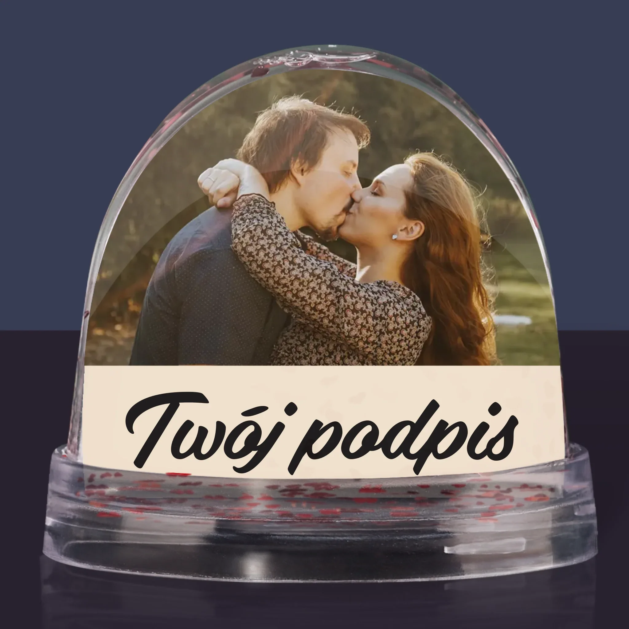 Zdjęcie i Podpis: Twoje Zdjęcie i Podpis - Kula Śnieżna - Image 2