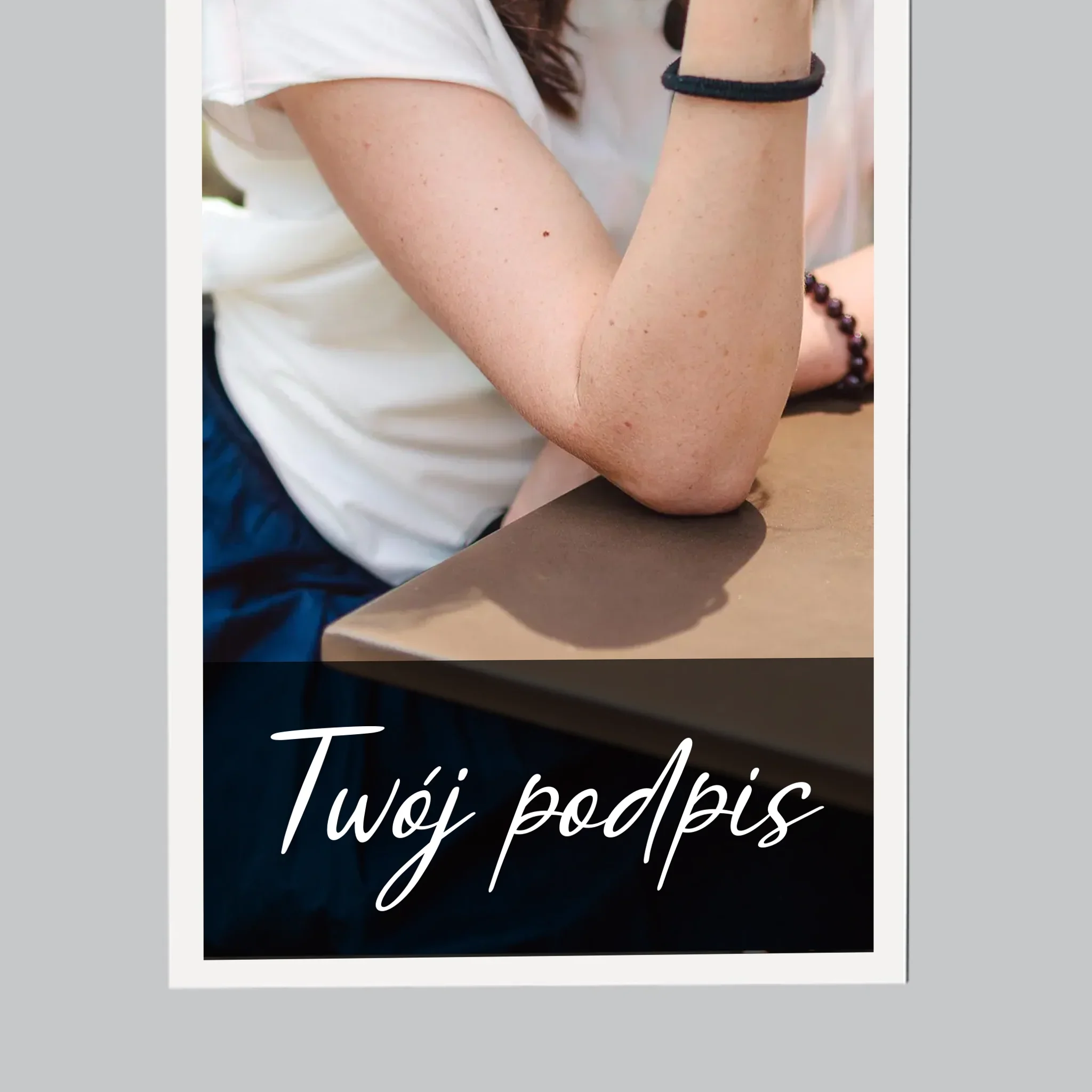 Zdjęcie i Podpis: Twoje Zdjęcie i Podpis - Magnes na lodówkę - Image 4